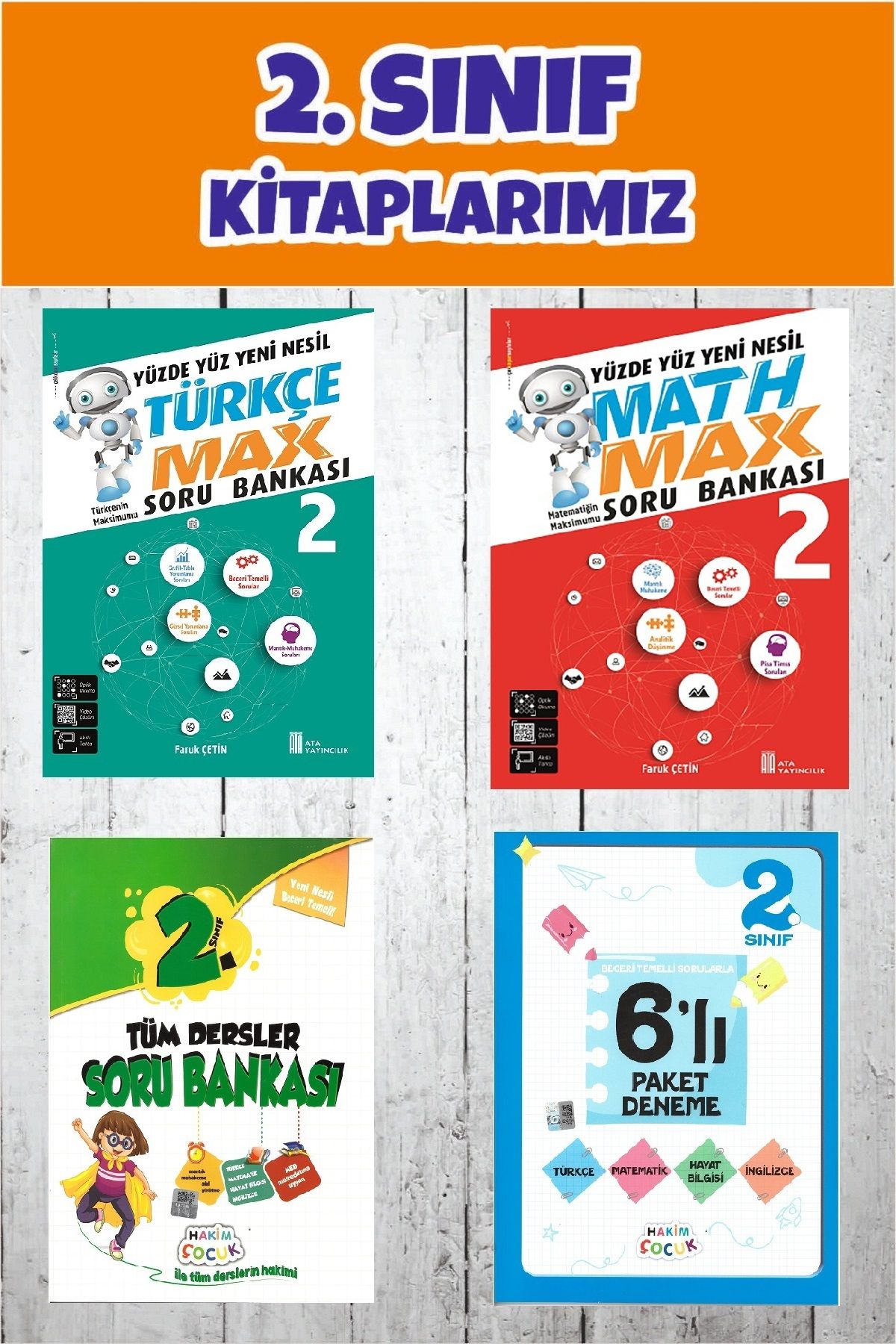 Ata Yayıncılık 2.Sınıftan 3.Sınıfa Geçenler İçin Yaz Tekrar Seti (Türkçe-Math Max-Tüm Dersler SB- 6lı Deneme)
