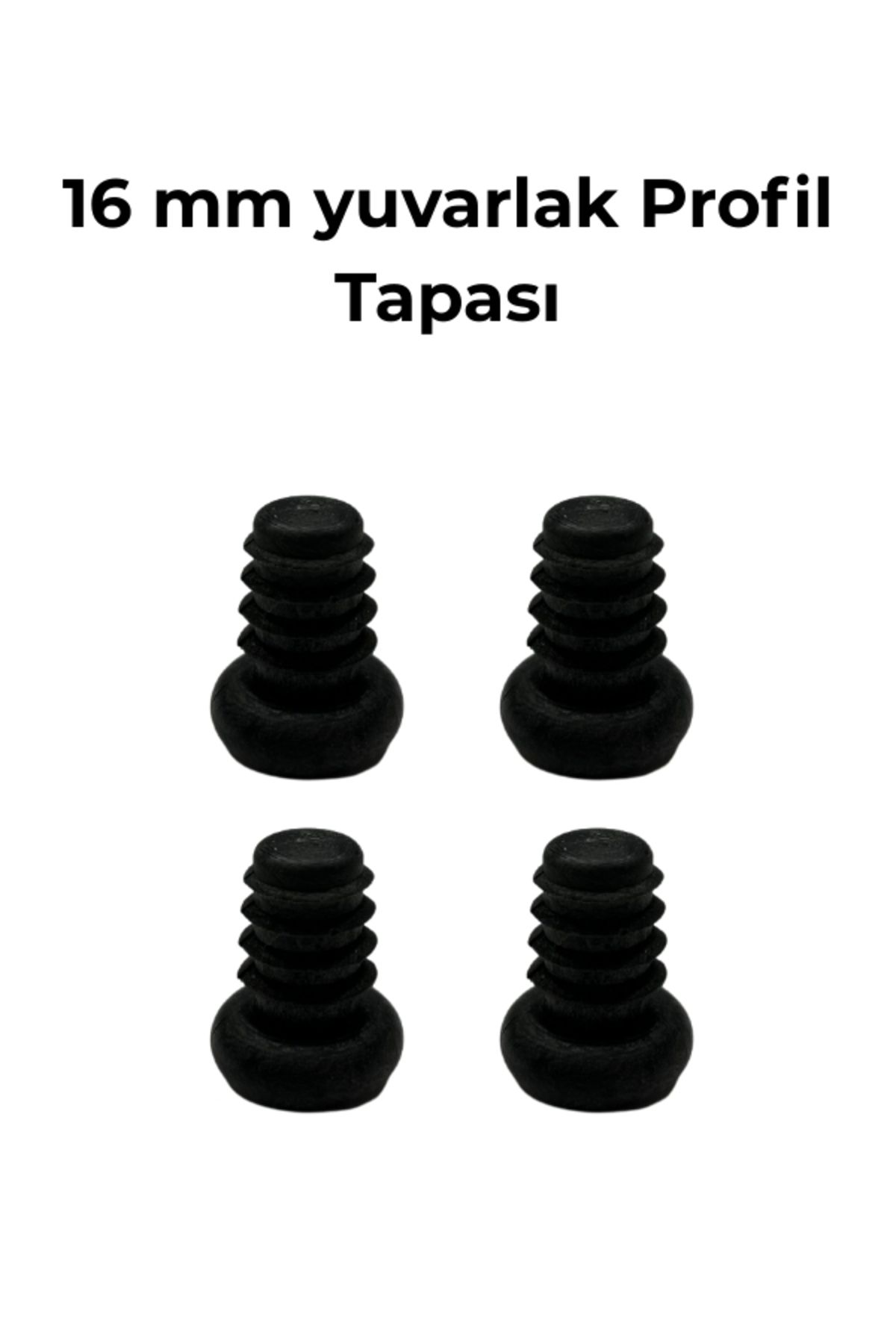 Hobbi 16 mm İç Yuvarlak Tapa Sehpa Sandalye Masa İçe Geçme Profil Boru Tapası (kelebek) (4 Adet)