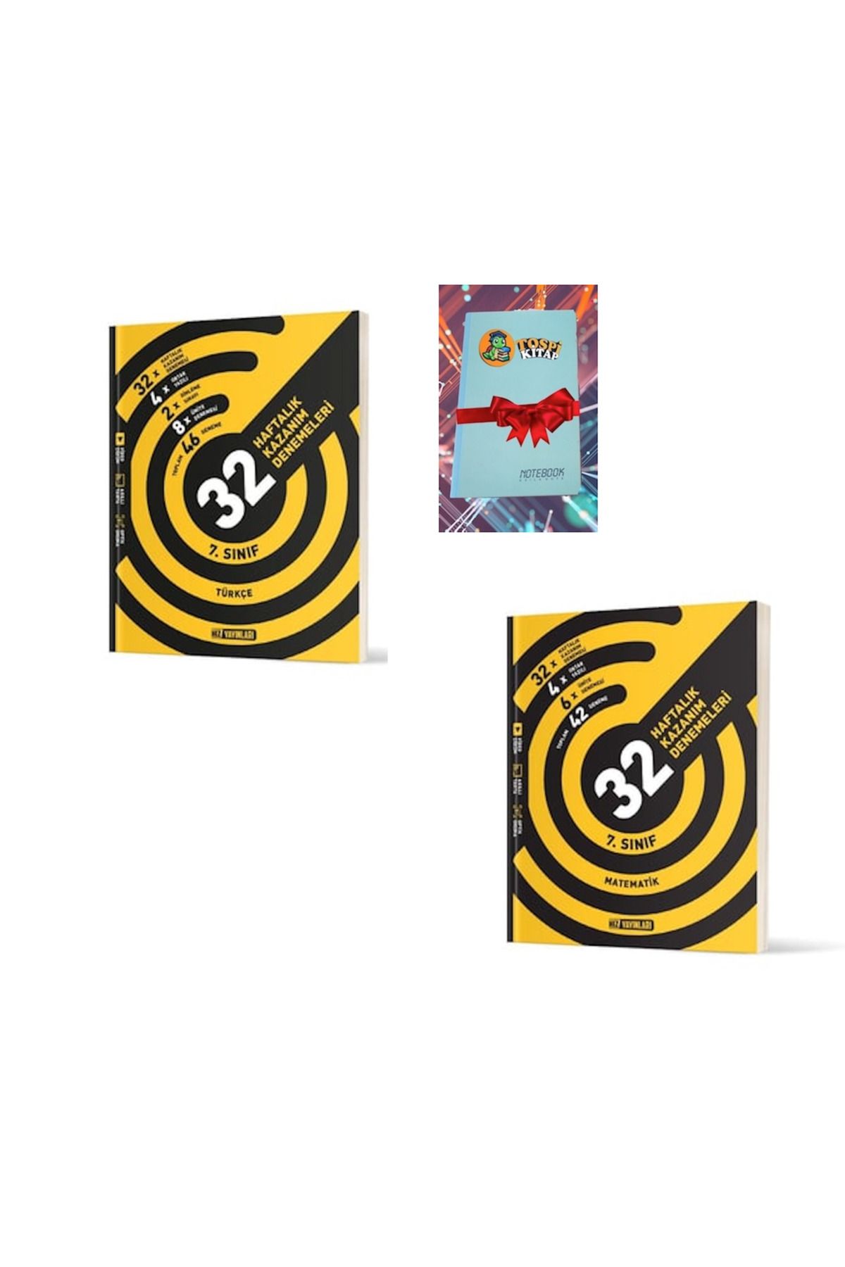 Karma Kitaplar 7. Sınıf MATEMATİK + TÜRKÇE Haftalık Deneme ( DEFTER HEDİYE)