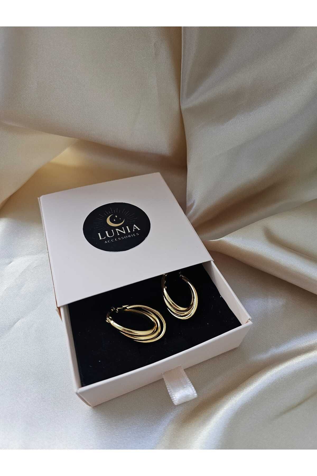 Lunia accessories Çelik Burgu Küpe