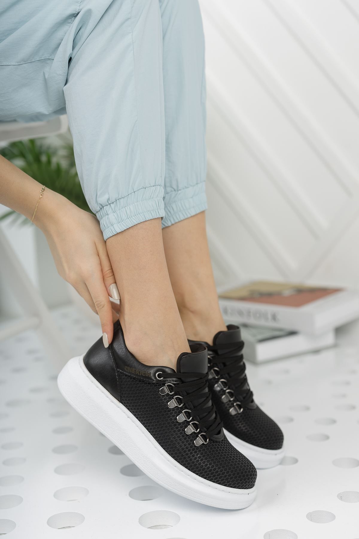 onlinebutik CH021 CBT Favo Kadın Ayakkabı SIYAH