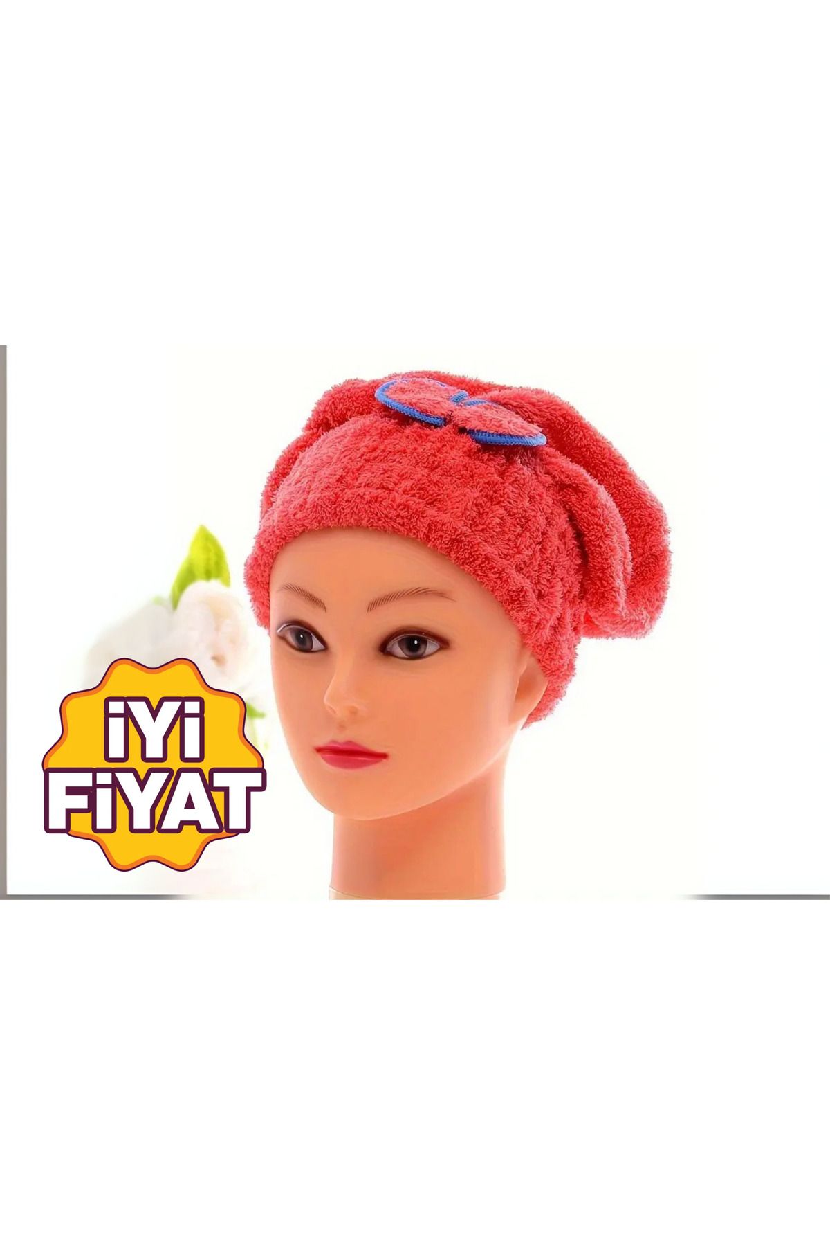 OYALI HOME COLLECTION Saç Kurutma Bonesi Kafa Havlusu Duş Bonesi Islak Saç Kurulama Bonesi Bukle Tüm Saçlara Uyumlu