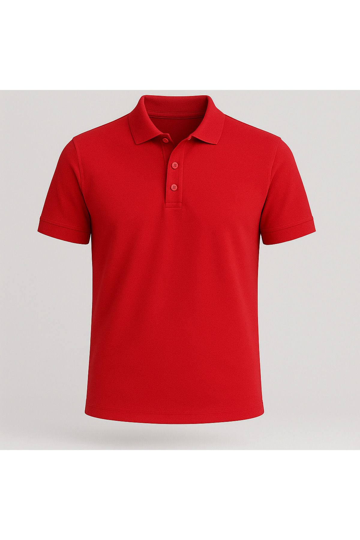 QKK Erkek %100 Pamuklu Lakost Kumaş Regular Fit Polo Yaka T-shirt