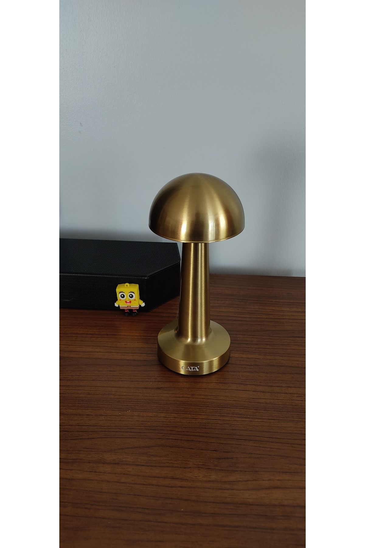 Caglastore CATA Lizbon 3 Renk Işık Modlu Şarjlı Dim Edilebilir Metal Dekoratif Masa Lambası Ct-8429 Gold