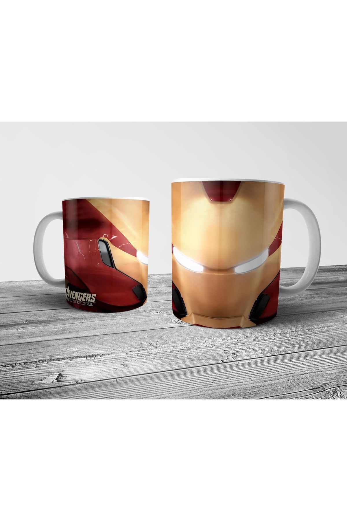 Pixxa Iron Man Suratlı Özel Tasarım Kupa Bardak