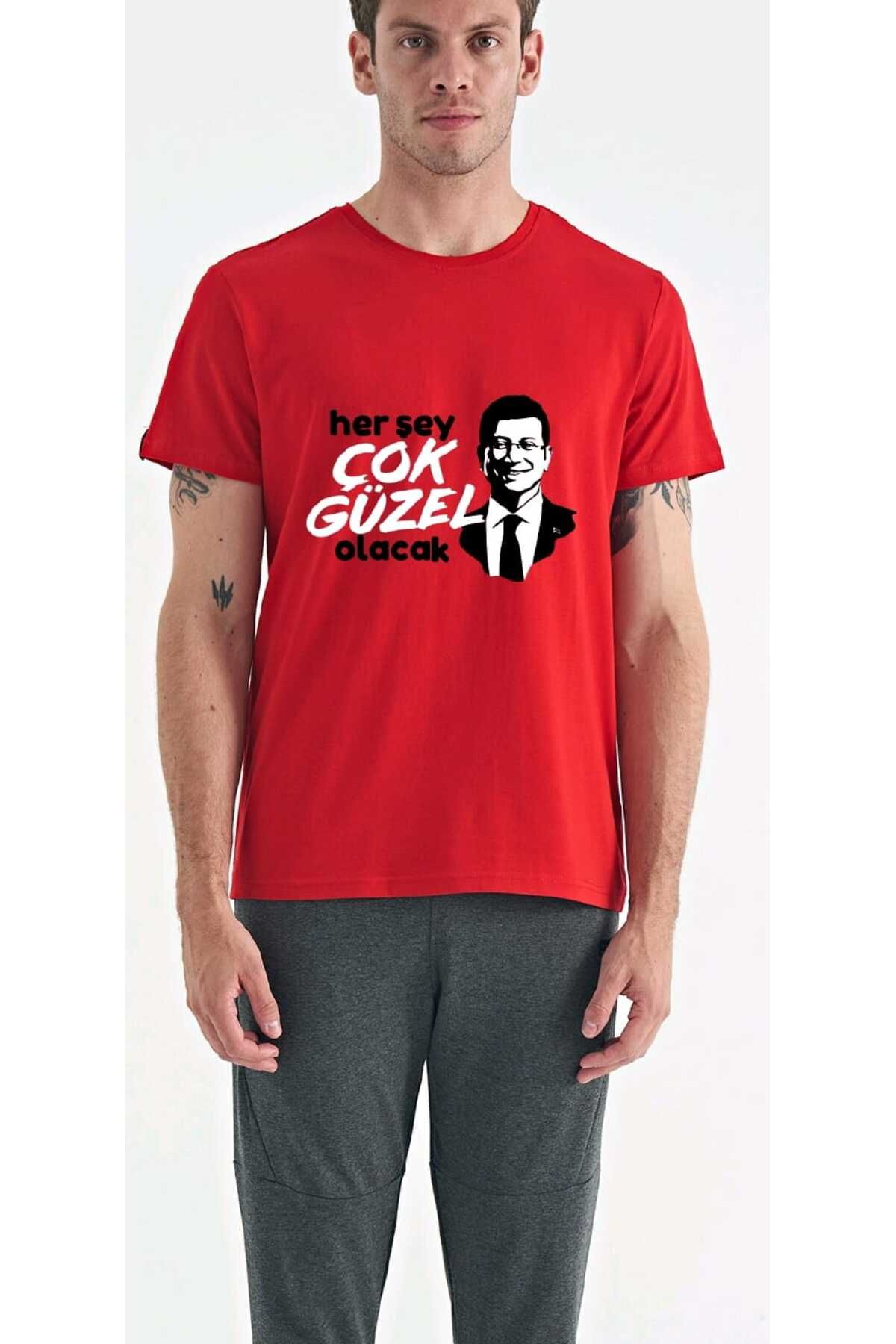 FULL TOLERANCE Ekrem İmamoğlu- Herşey Çok Güzel Olacak Oversize Bisiklet Yaka Unisex Model Tişört