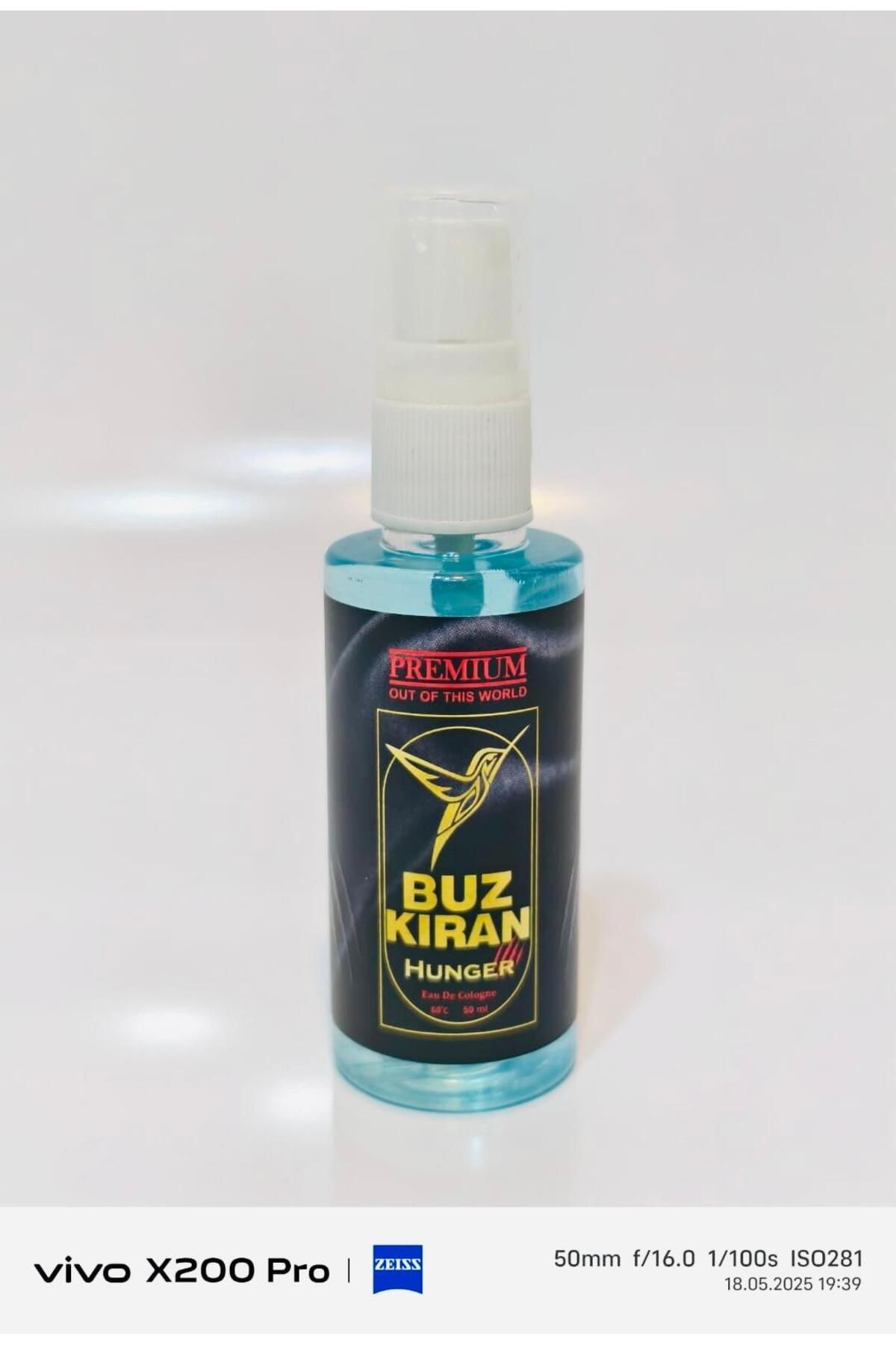 BUZKIRAN Buzkıran Premium Sprey Kolonya - Hunger ( Buz , Beyaz Çay , Sandal Ağacı)