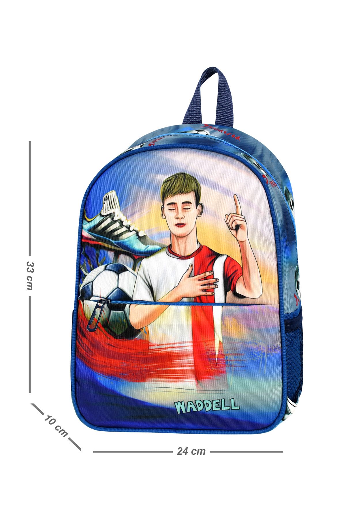 Niss Store Lisanslı Futbol Figürlü Anaokul Erkek Çantası ve Kreş Çantası