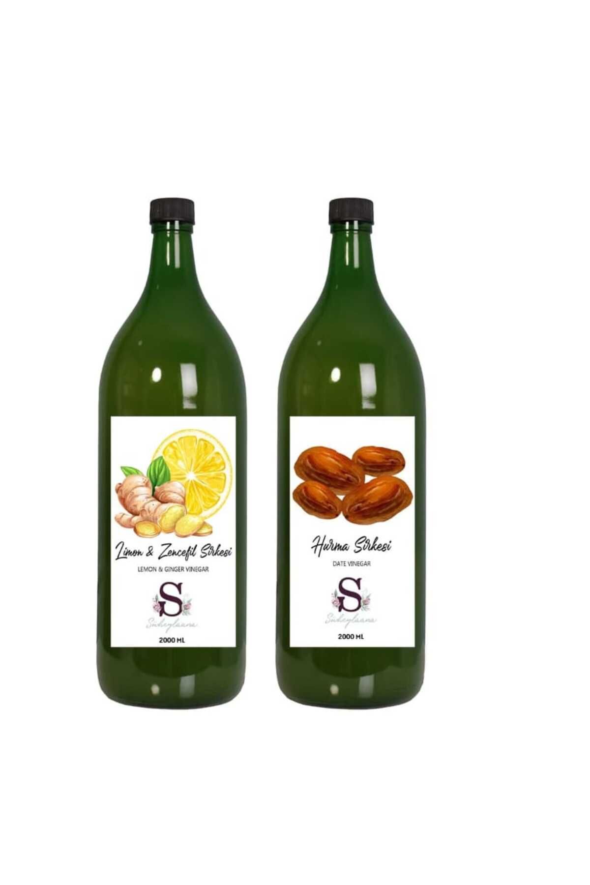 Süheylaana Doğal Limon & Zencefil Sirkesi 2000 Ml - Doğal Hurma Sirkesi 2000 Ml