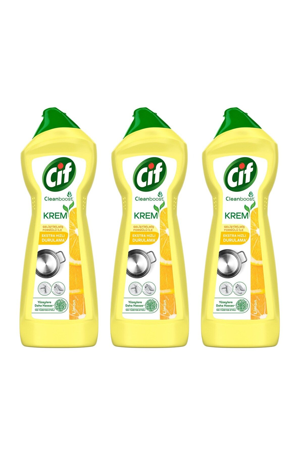 Cif Krem Limonlu 750 ml x 3 Adet
