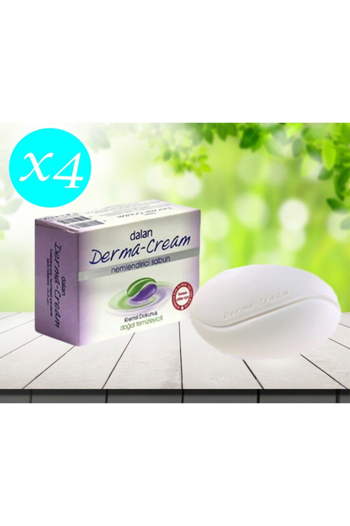 Dalan Sabun Derma Cream Nemlendiricili Bakım Sabun 100 gr x 4 Adet