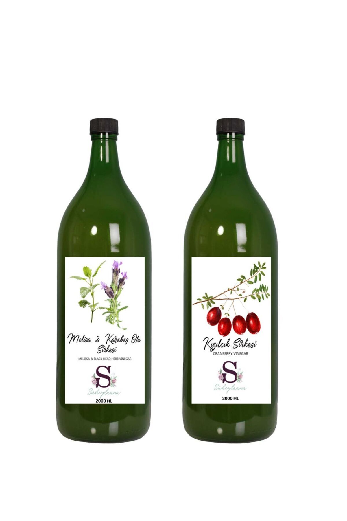 Süheylaana Doğal Melisa & Karabaş Sirkesi 2000 Ml - Doğal Kızılcık Sirkesi 2000 Ml