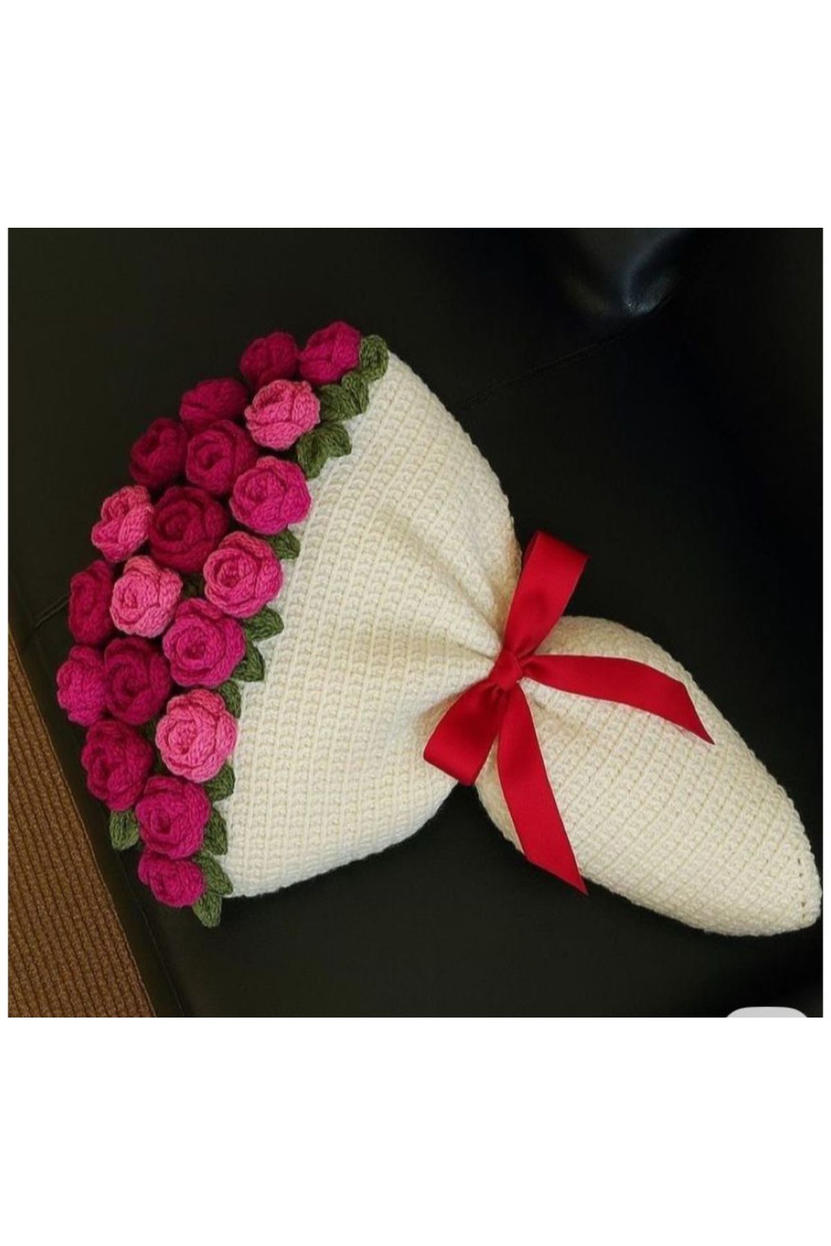 ZAHandmade Pembeli Kırmızılı Gül Buketi (70cm)