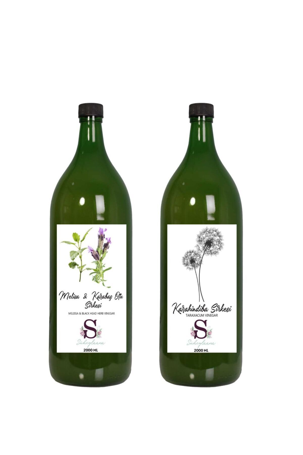 Süheylaana Doğal Melisa & Karabaş Sirkesi 2000 Ml - Doğal Karahindiba Sirkesi 2000 Ml