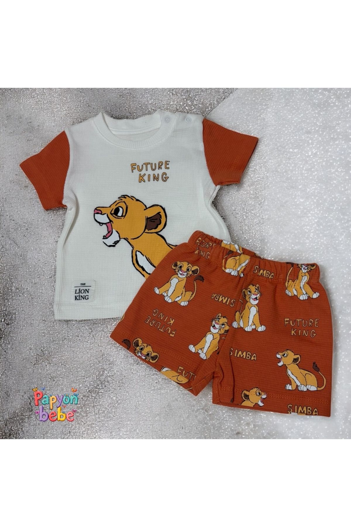 Kids Bebek ikili takım - animal desenli