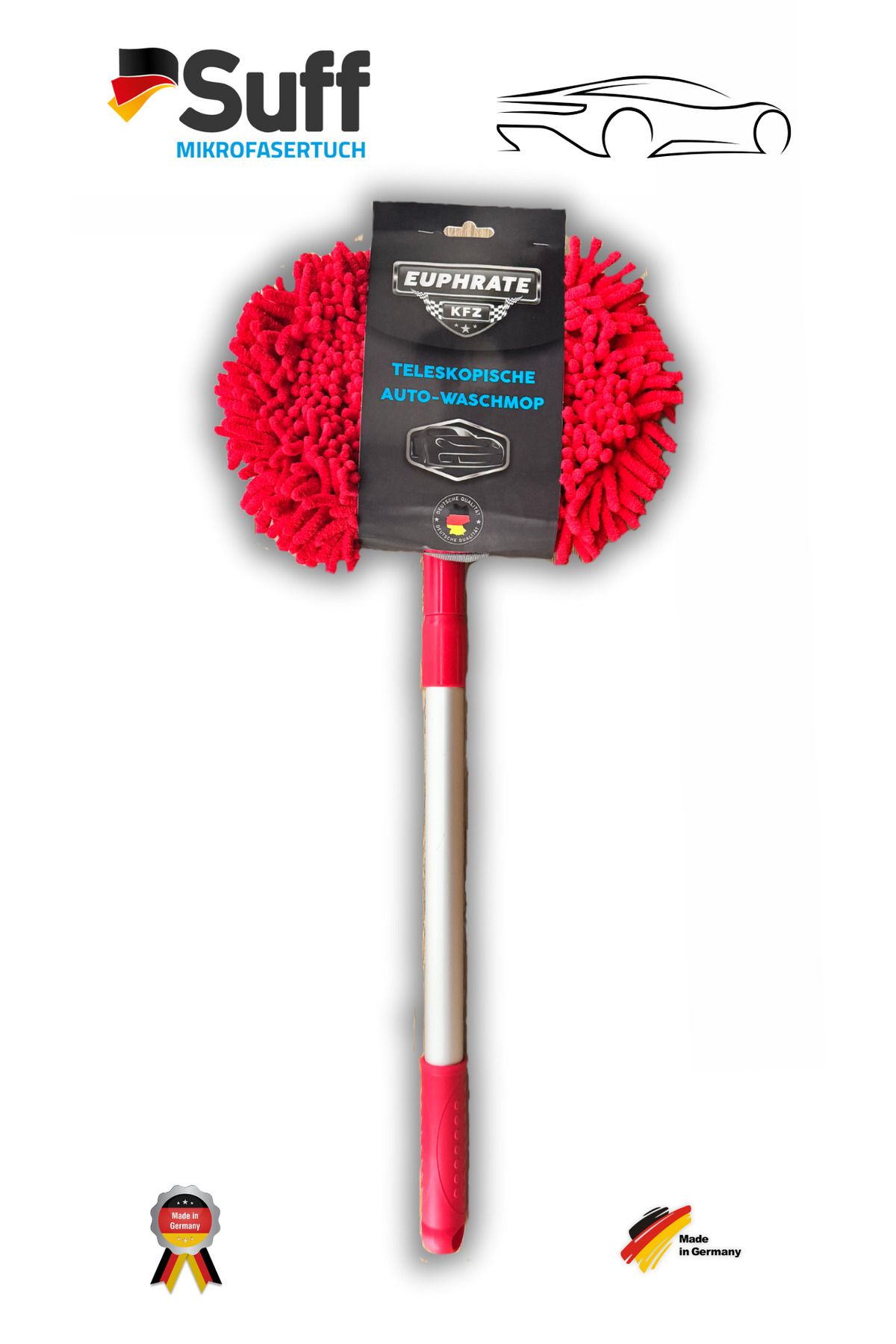 Euphrate Kfz Mikrofiber Teleskopik Mop