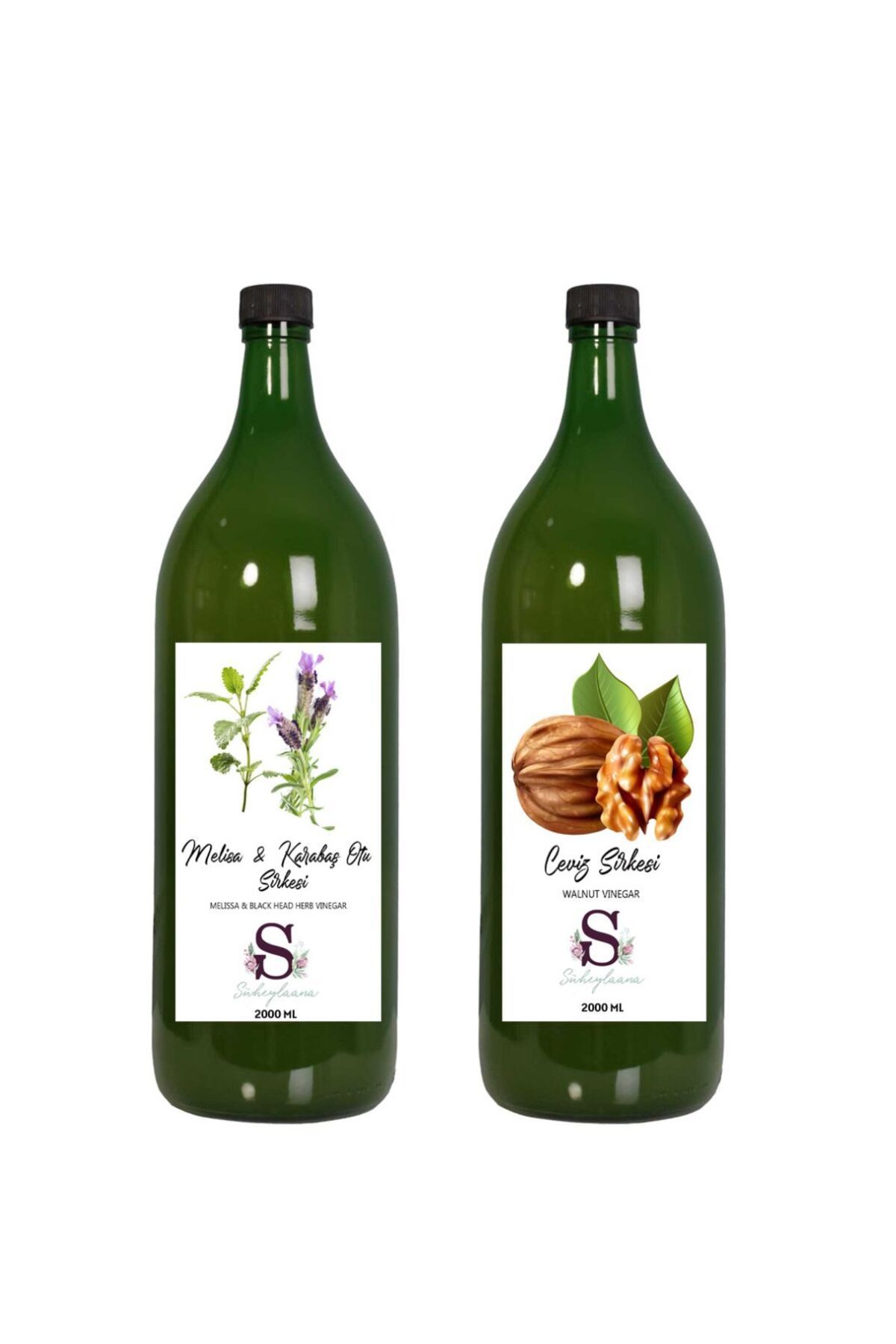 Süheylaana Doğal Melisa & Karabaş Sirkesi 2000 Ml - Doğal Ceviz Sirkesi 2000 Ml