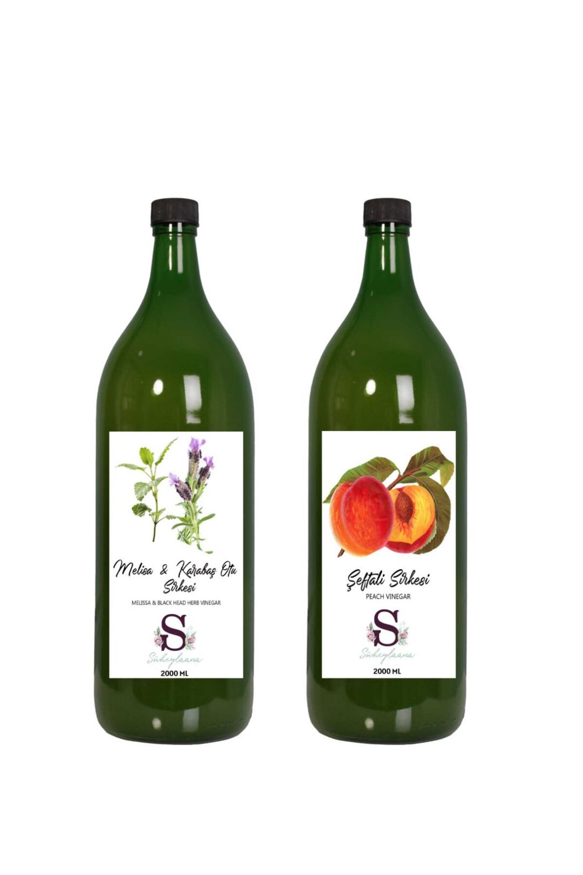 Süheylaana Doğal Melisa & Karabaş Sirkesi 2000 Ml - Doğal Şeftali Sirkesi 2000 Ml