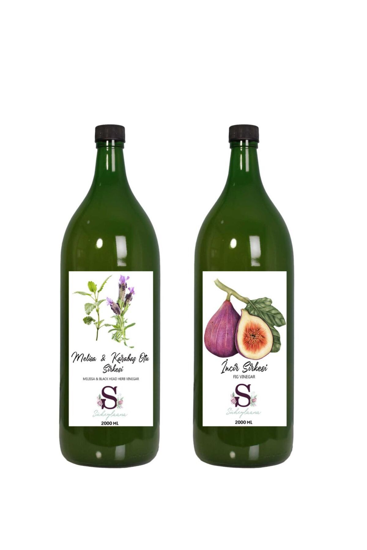 Süheylaana Doğal Melisa & Karabaş Sirkesi 2000 Ml - Doğal İncir Sirkesi 2000 Ml