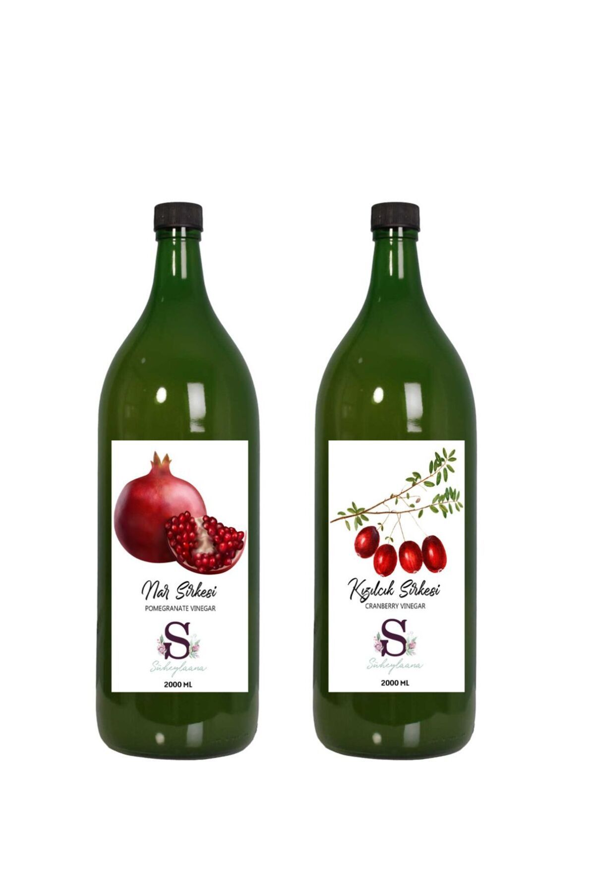 Süheylaana Doğal Nar Sirkesi 2000 Ml - Doğal Kızılcık Sirkesi 2000 Ml
