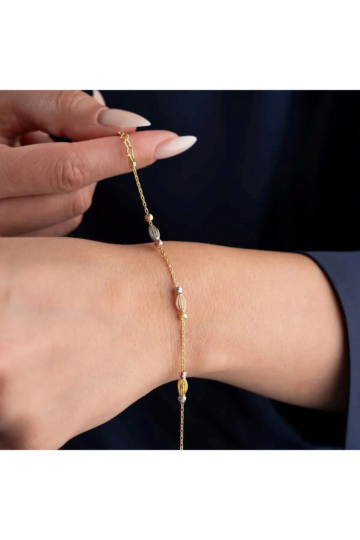 beonejewelry KAFESLİ DORİKA BİLEKLİK | 925 GÜMÜŞ