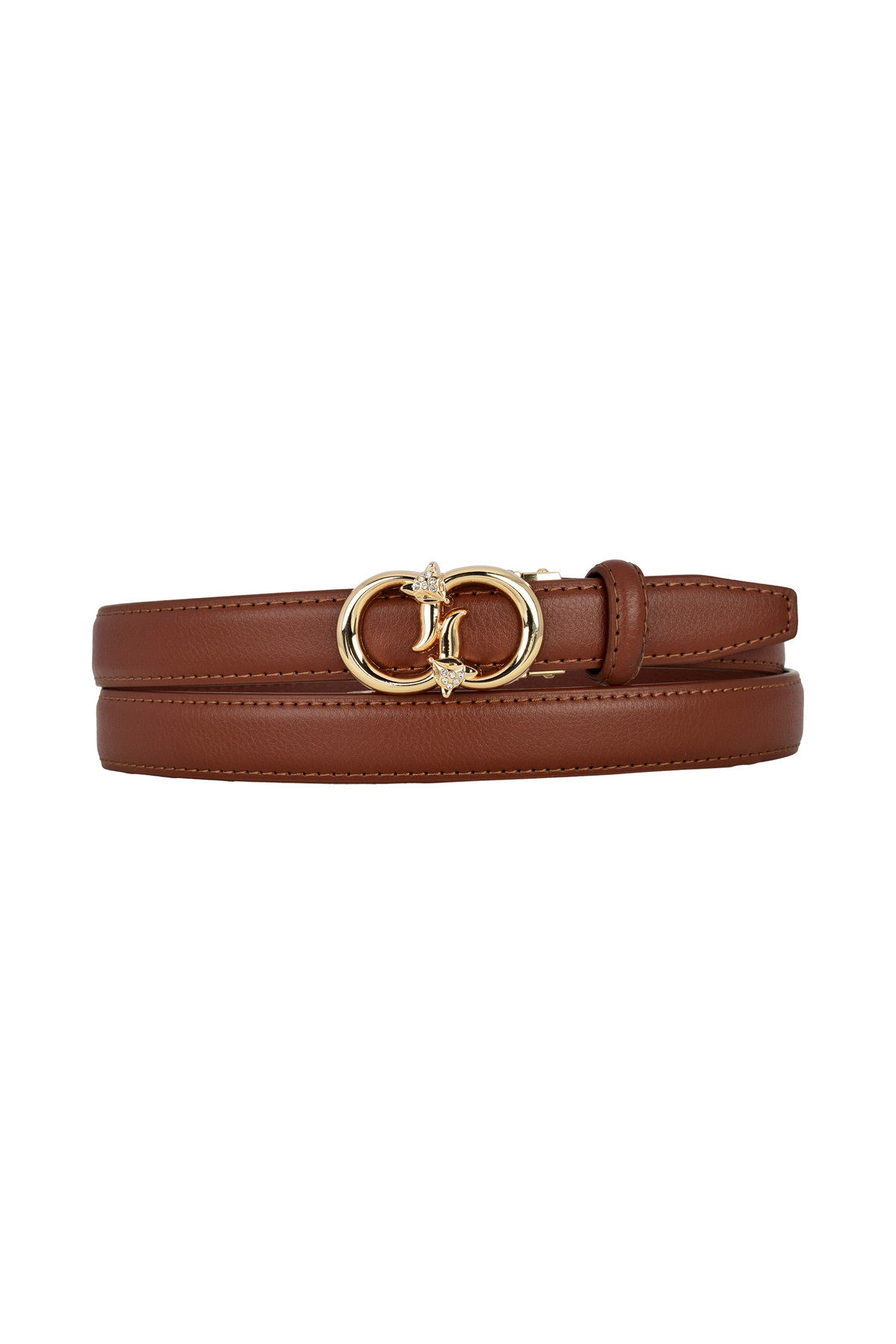 GoDeri-Women's Belt Without Holes Tan with Automatic Buckle, Trouser Belt, Dress Belt, 2.5 Cm_Auto 4