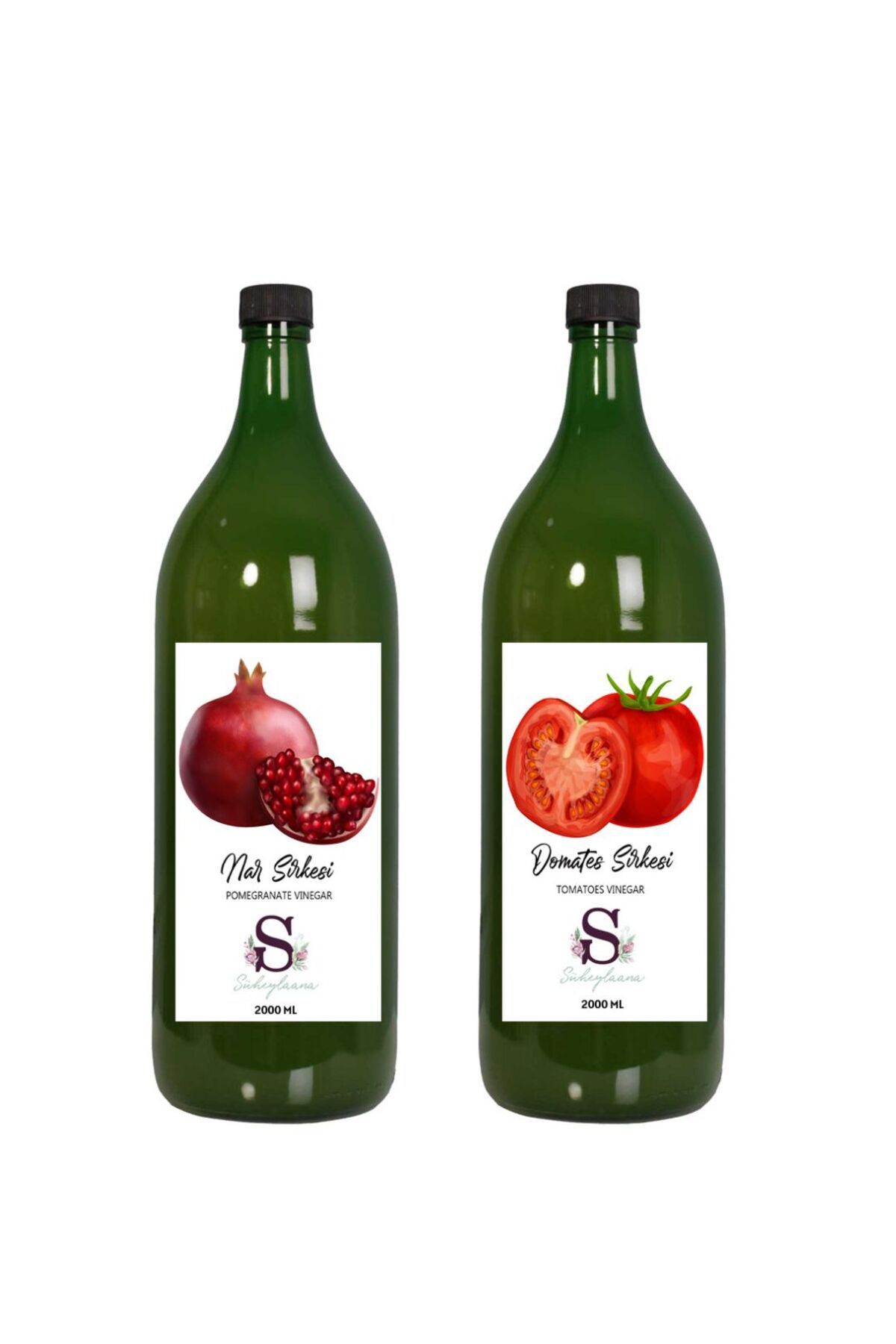 Süheylaana Doğal Nar Sirkesi 2000 Ml - Doğal Domates Sirkesi 2000 Ml