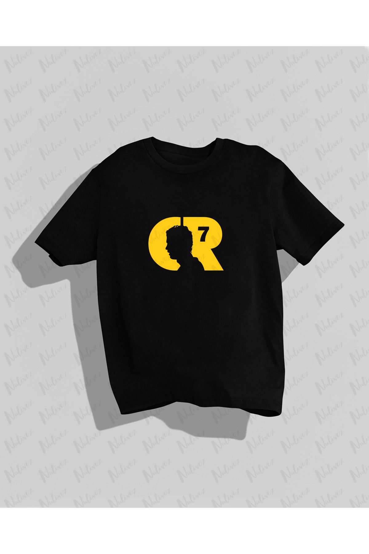 Nulivez Cristiano Ronaldo Tasarımı Baskılı Yüksek Kalite Kompakt Unisex Oversize T-Shirt