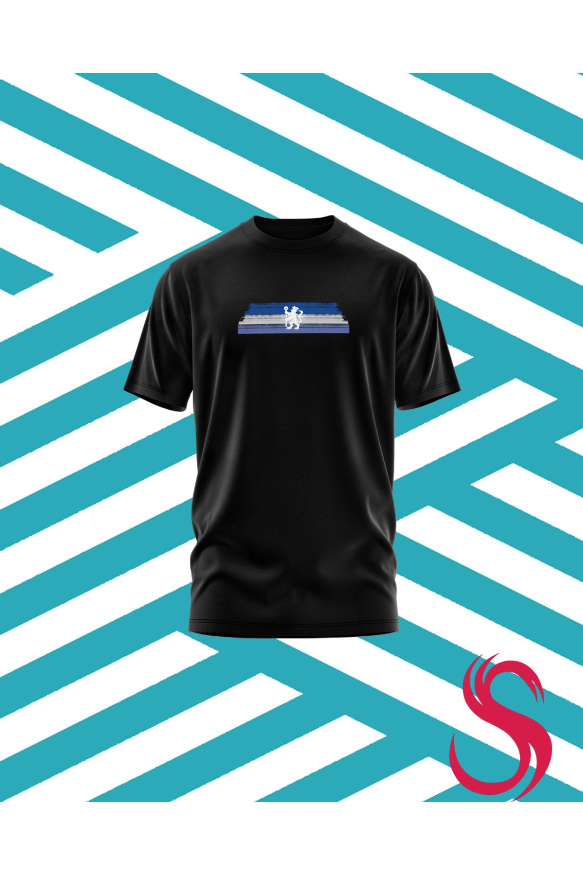 Scudetto T-Shirt Chelsea Brushstripe Unisex Tişört