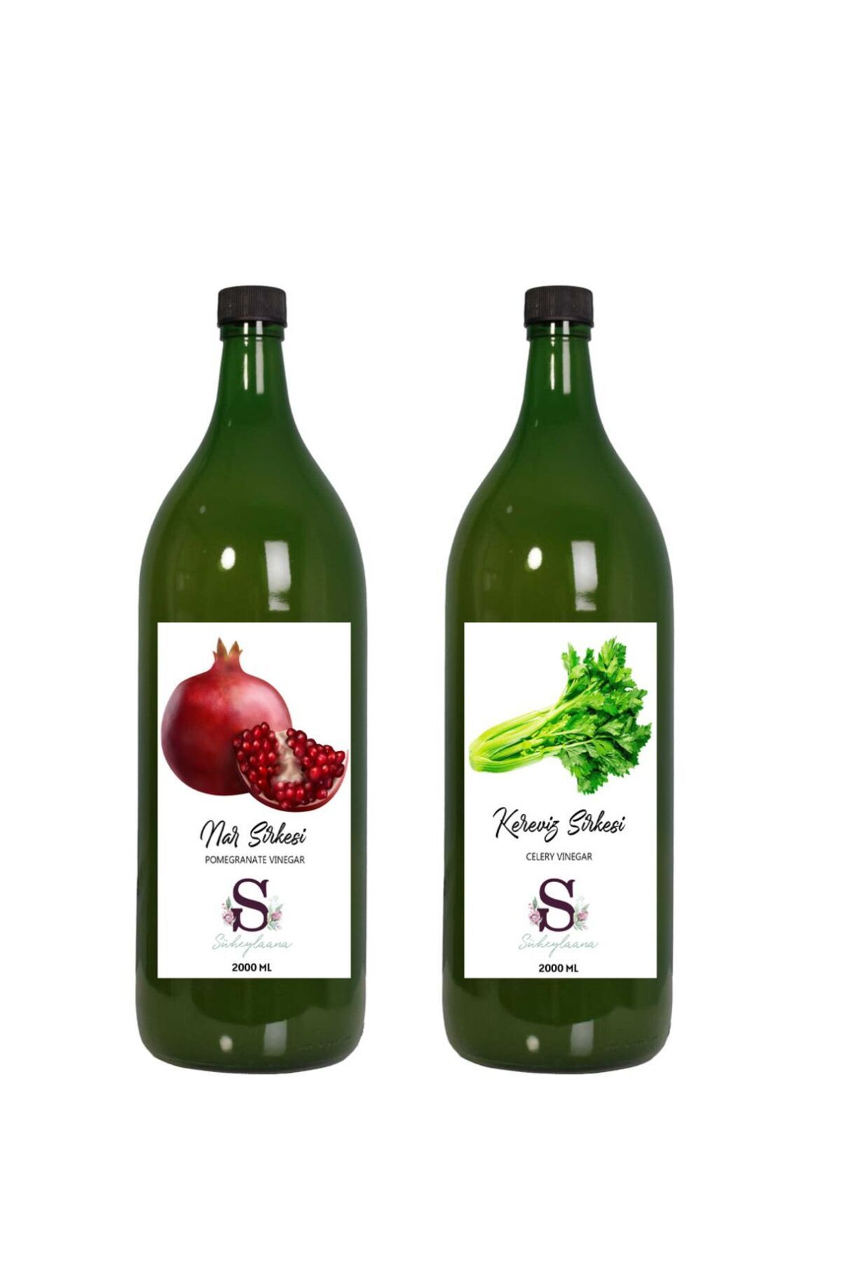 Süheylaana Doğal Nar Sirkesi 2000 Ml - Doğal Kereviz Sirkesi 2000 Ml