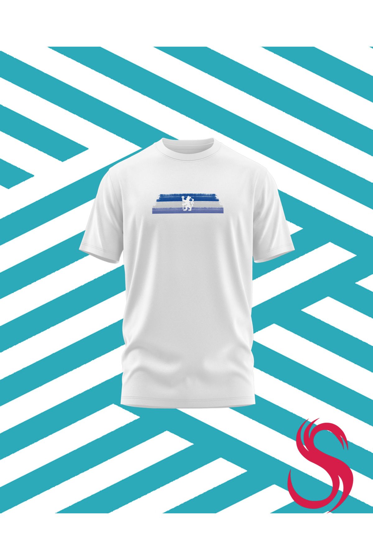 Scudetto T-Shirt Chelsea Brushstripe Unisex Tişört