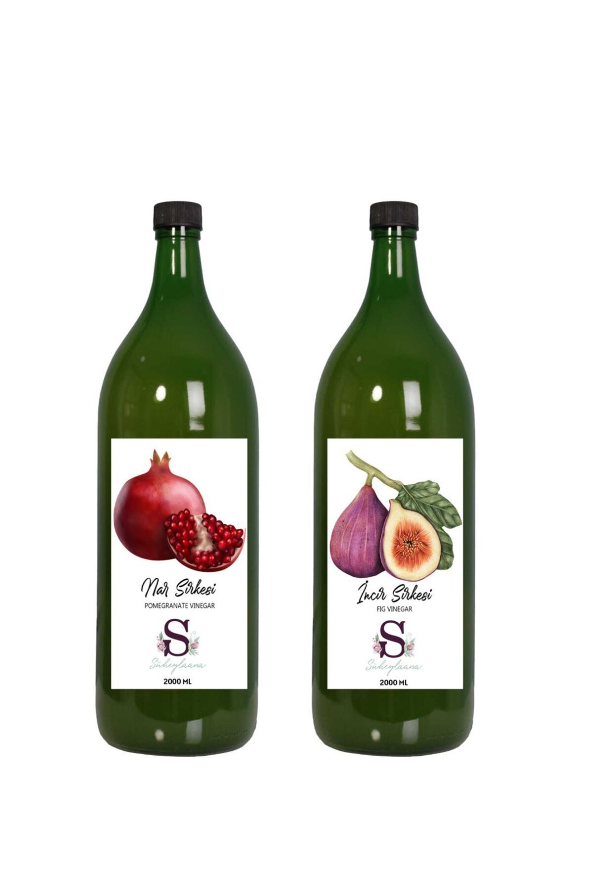 Süheylaana Doğal Nar Sirkesi 2000 Ml - Doğal İncir Sirkesi 2000 Ml