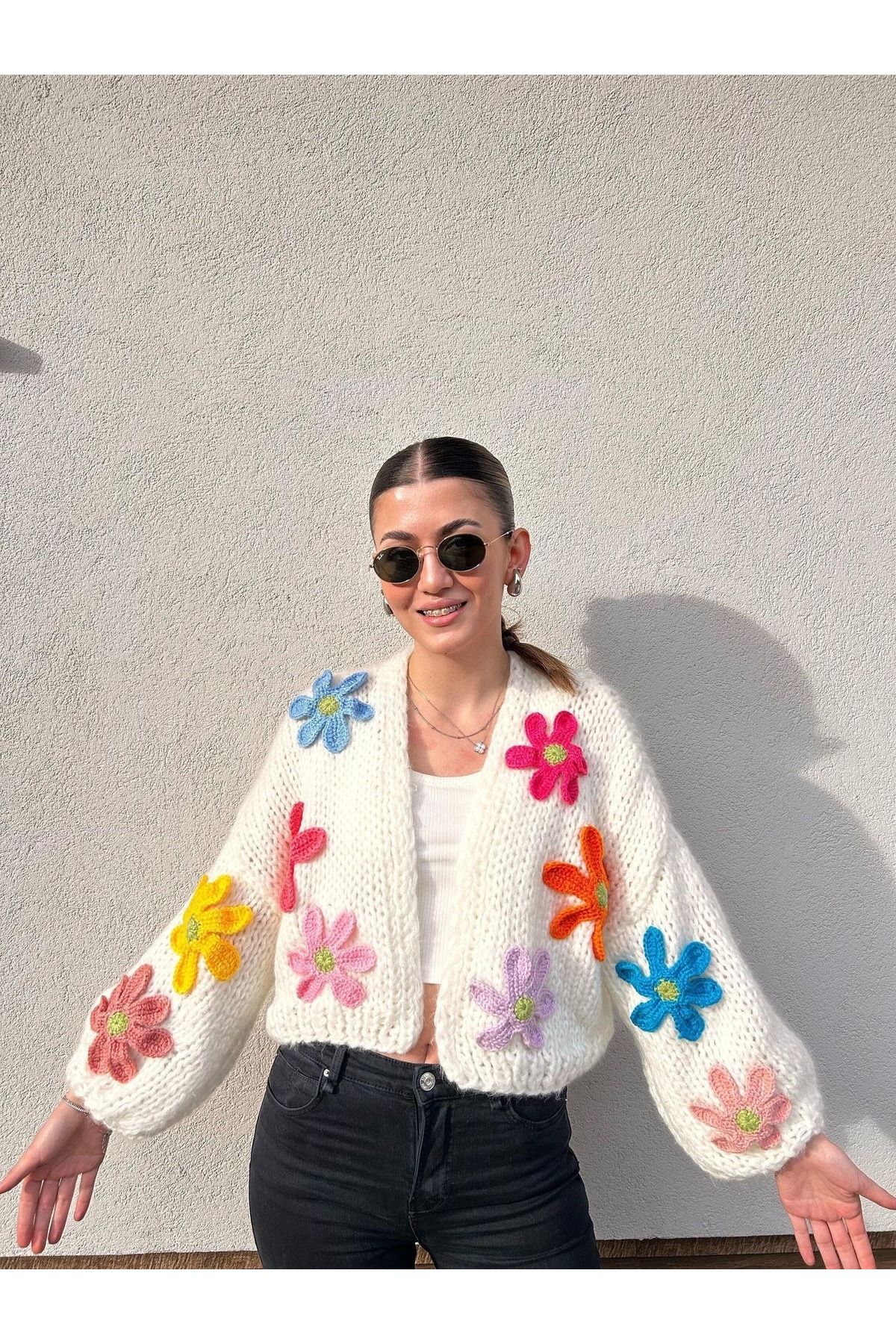 ZAHandmade El örgüsü moher hırka modeli