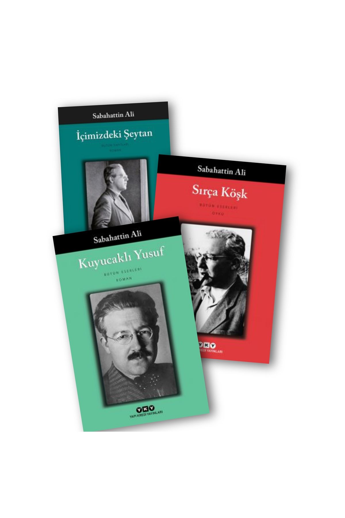 Yapı Kredi Yayınları Kuyucaklı Yusuf - Sırça Köşk - İçimizdeki Şeytan Sabahattin Ali 3 lü Kitap Seti