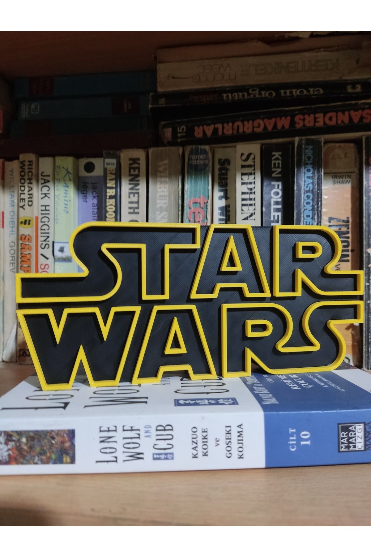 Leylims 3D Star Wars Dekoratif Logo– Film Temalı PLA Baskı Koleksiyon Ürünü – Masa, Kitaplık Dekoru