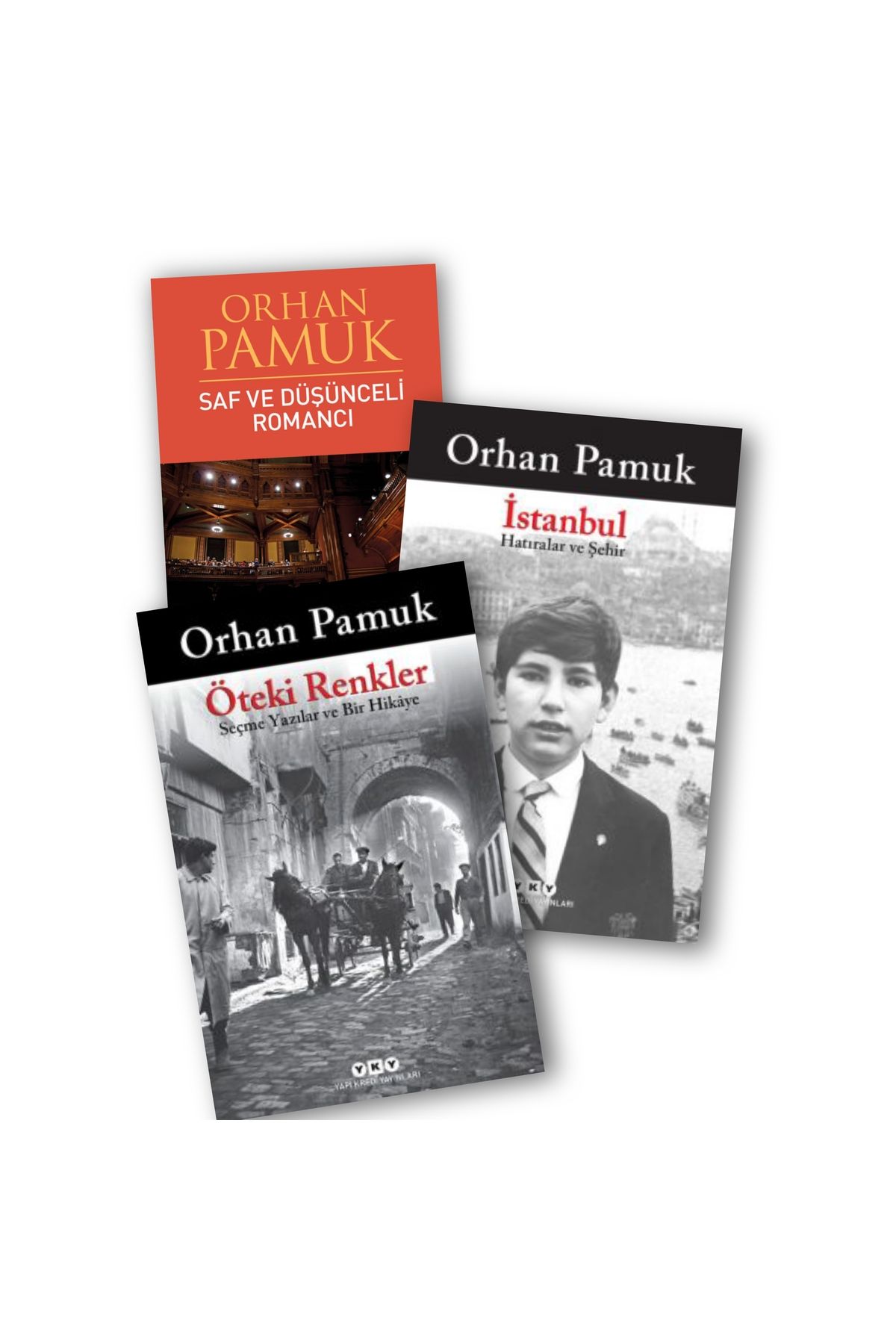 Yapı Kredi Yayınları Öteki Renkler - İstanbul - Saf ve Düşünceli Romancı Orhan Pamuk 3 lü Kitap Seti