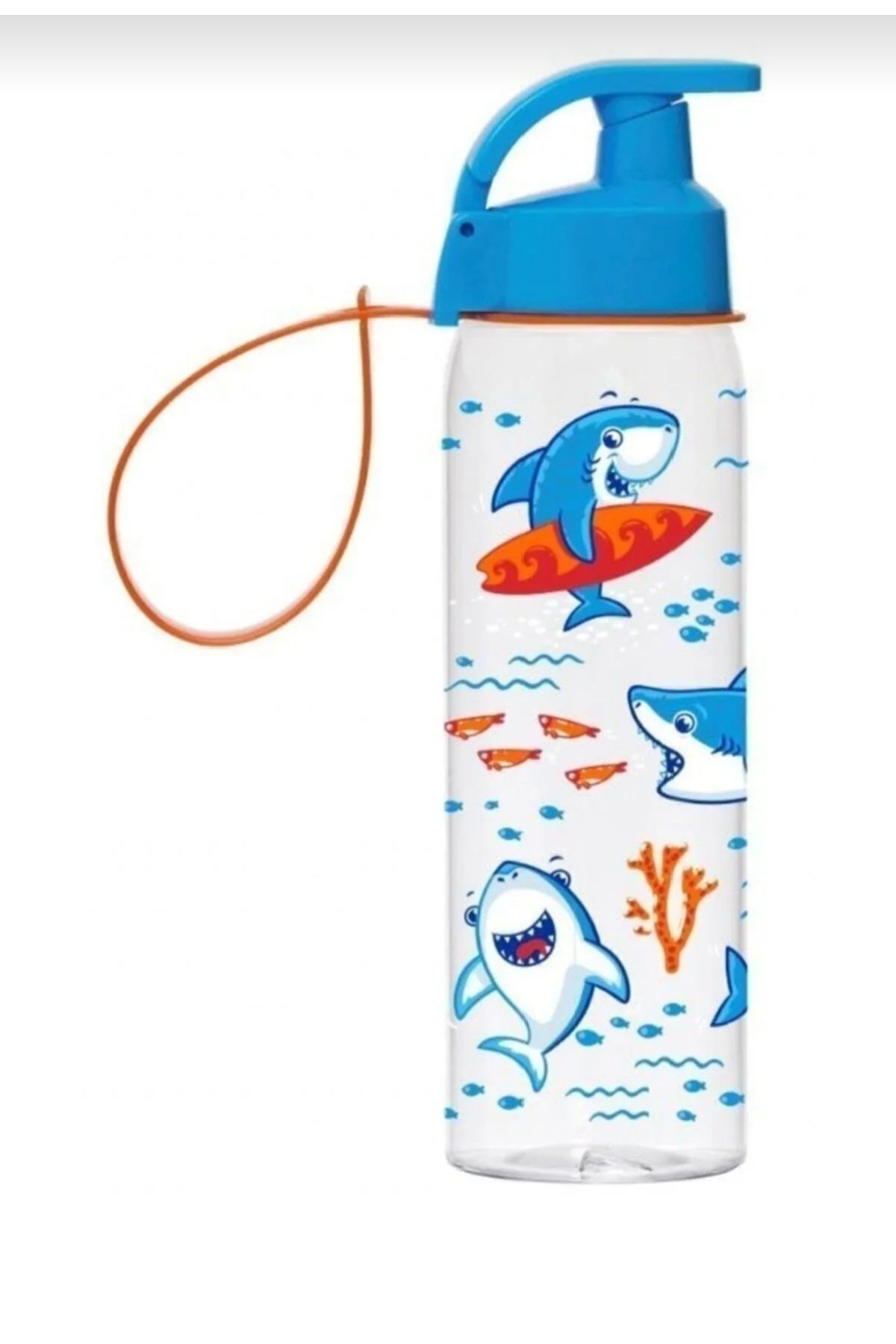 Store 0,5 Lt Askılı Desenli Matara Köpekbalığı Desenli