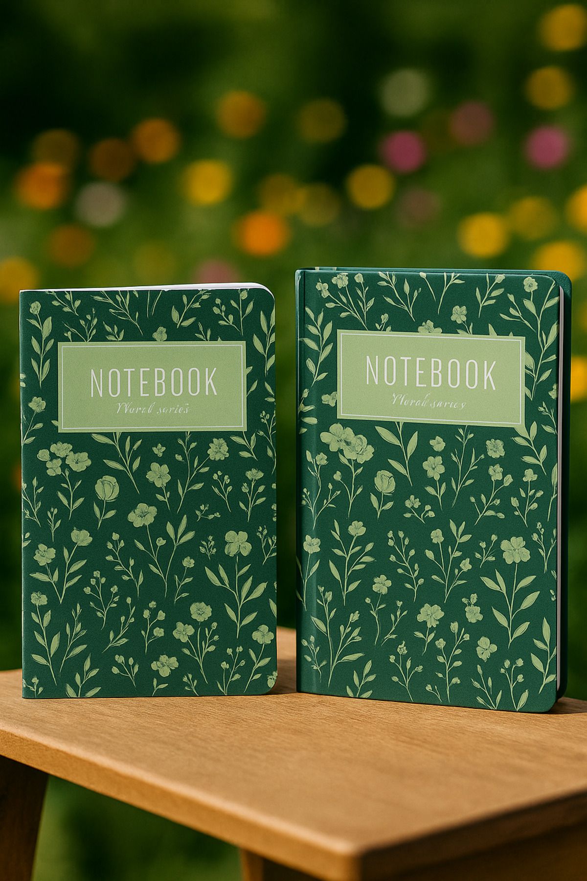 YLDZ Yeşil Sükûnet – Floral Defter Serisi