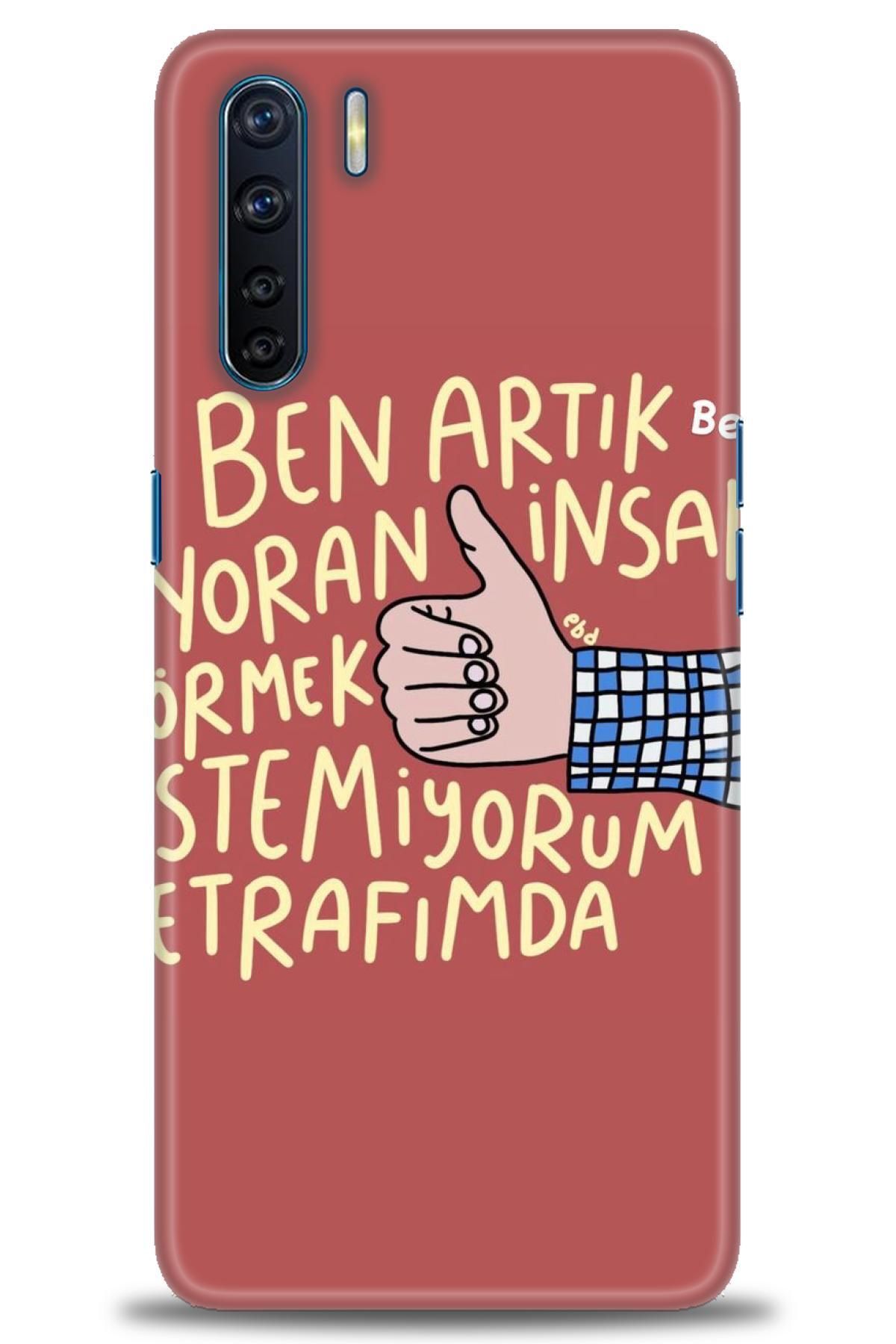 OPPO Reno 3 İle Tam Uyumlu HD Baskılı Desenli Kılıf - Oppo - 1074