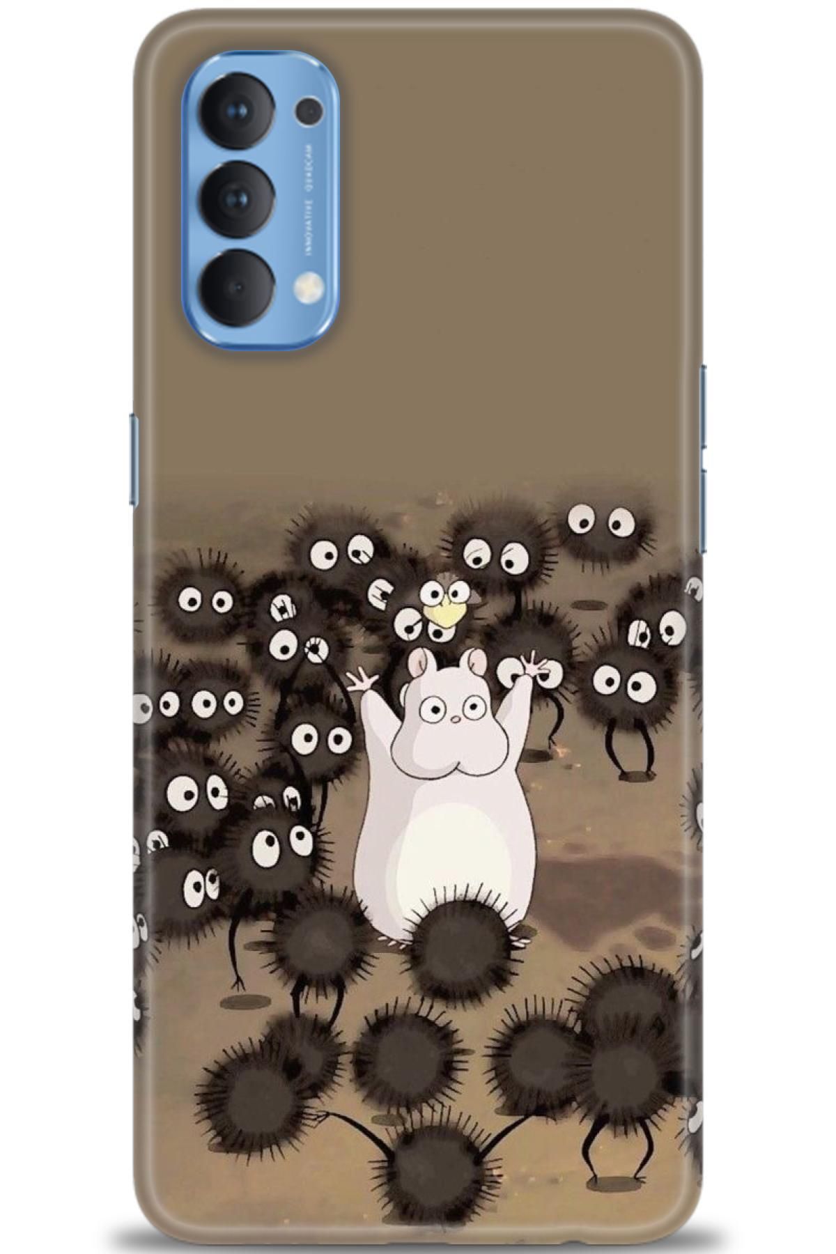 OPPO Reno 4 İle Tam Uyumlu HD Baskılı Desenli Kılıf - Oppo - 133