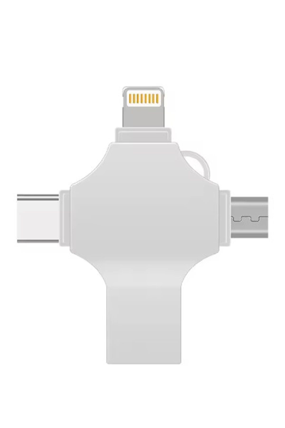 ChenSea Otg 4in1 Cep Telefonu Çok Fonksiyonlu Usb Flash Bellek 128 Gb Type-c Micro Sd Ve Ka - AGT1331-4629