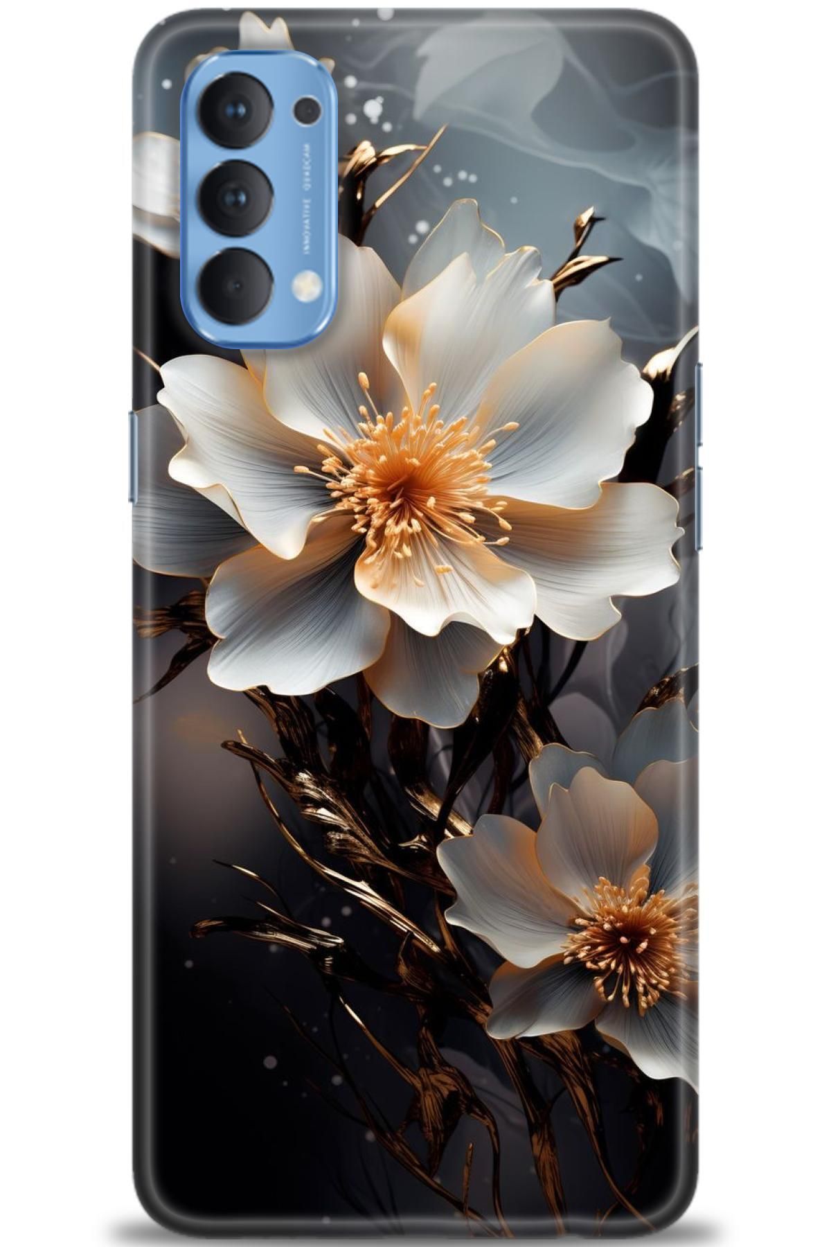 OPPO Reno 4 İle Tam Uyumlu HD Baskılı Desenli Kılıf - Oppo - 357