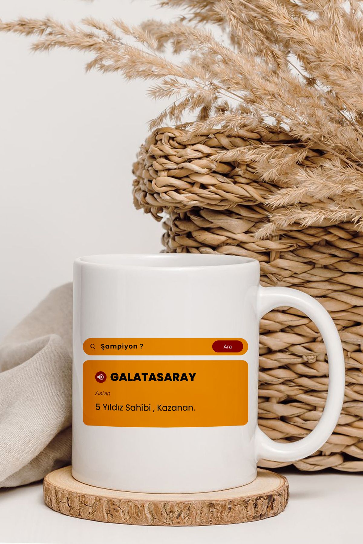 shop Şampiyon Ne Demek ? Sarı Kırmızı - Aslan -5 Yıldız Kupa
