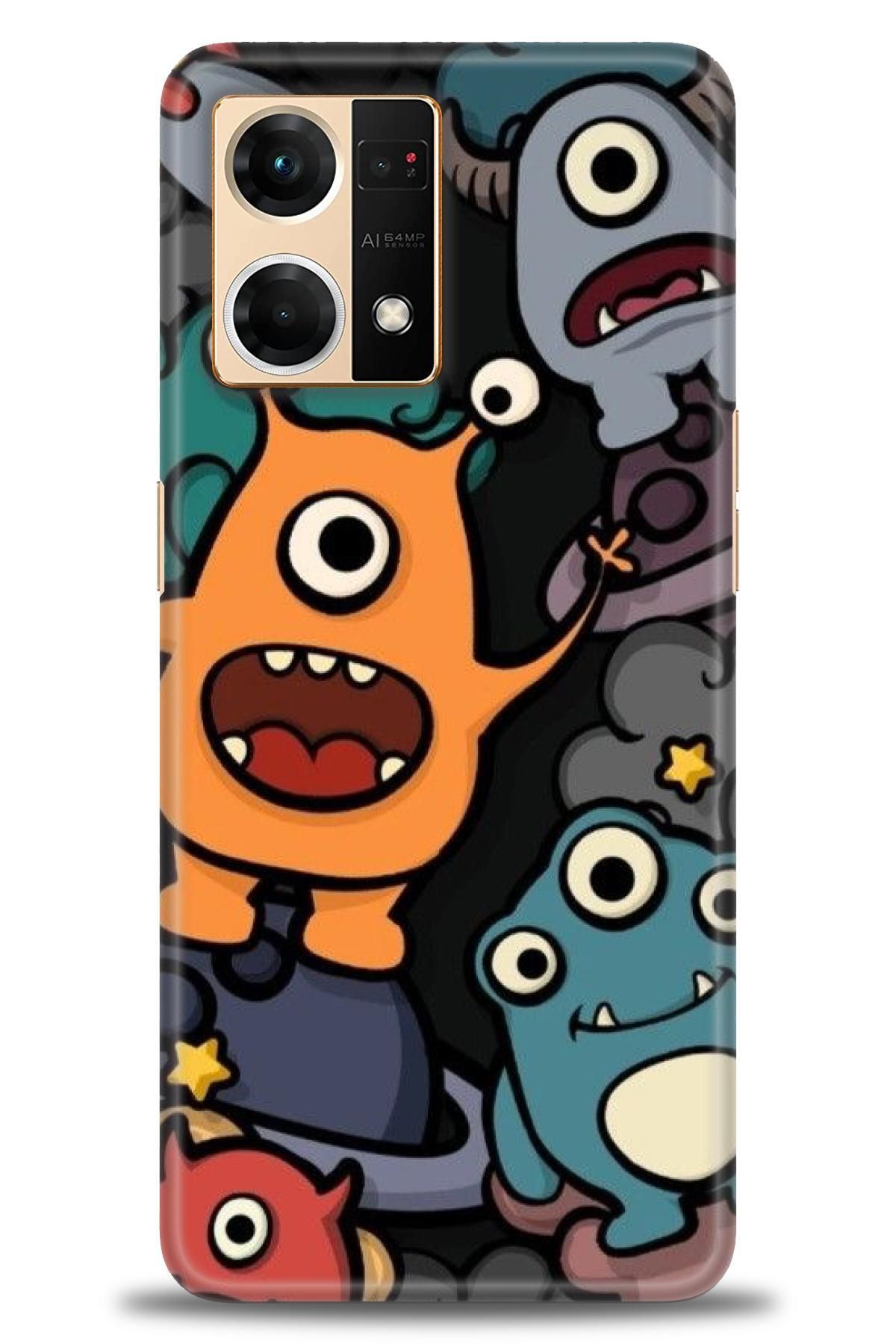 OPPO Reno 7 İle Tam Uyumlu HD Baskılı Desenli Kılıf - Oppo - 963