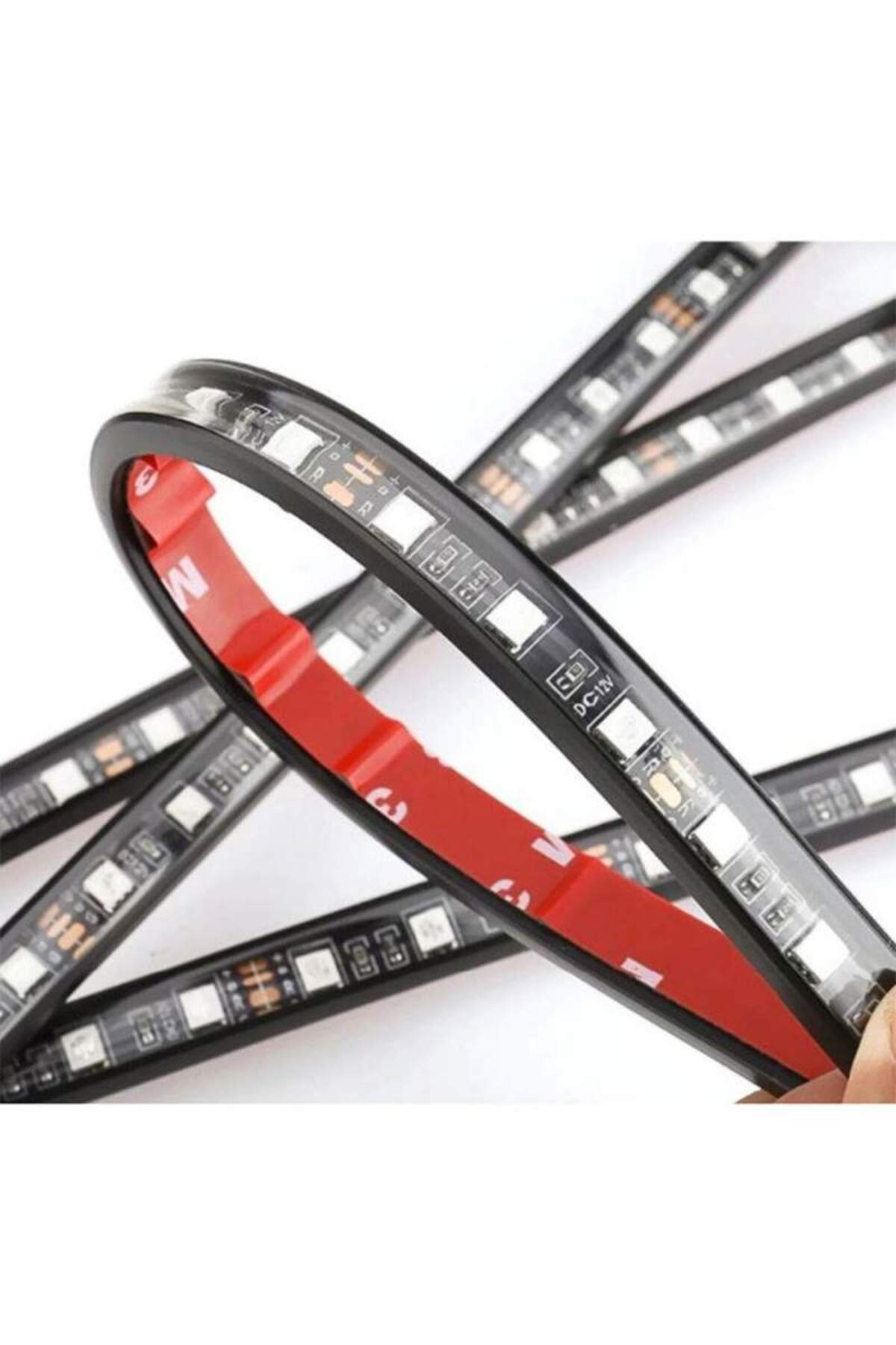 SIKS-® LED strip kit 4 self-adhesive strips and sound function, with 12 LEDs, multicolor 4