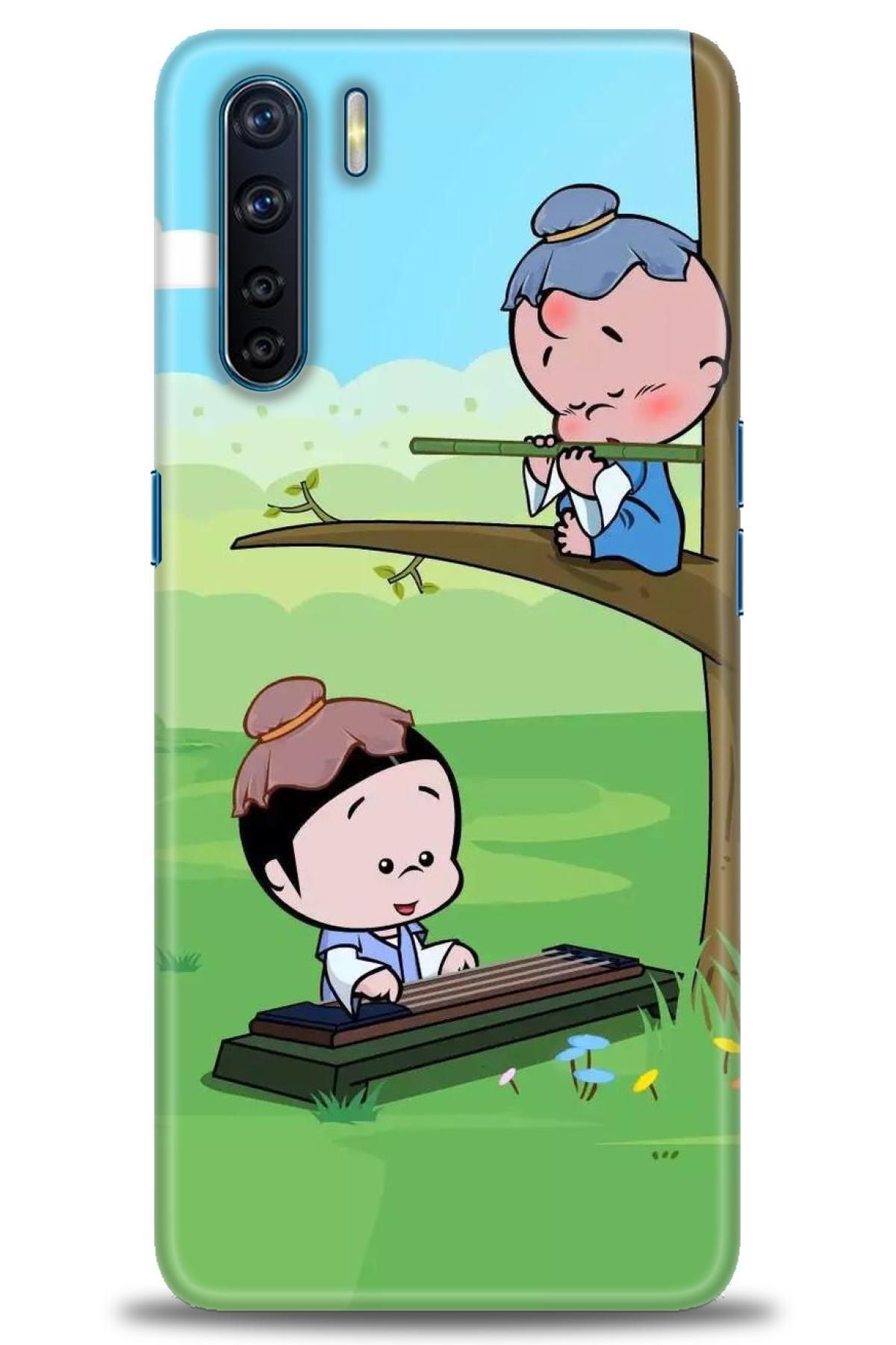 OPPO Reno 3 İle Tam Uyumlu HD Baskılı Desenli Kılıf - Oppo - 656