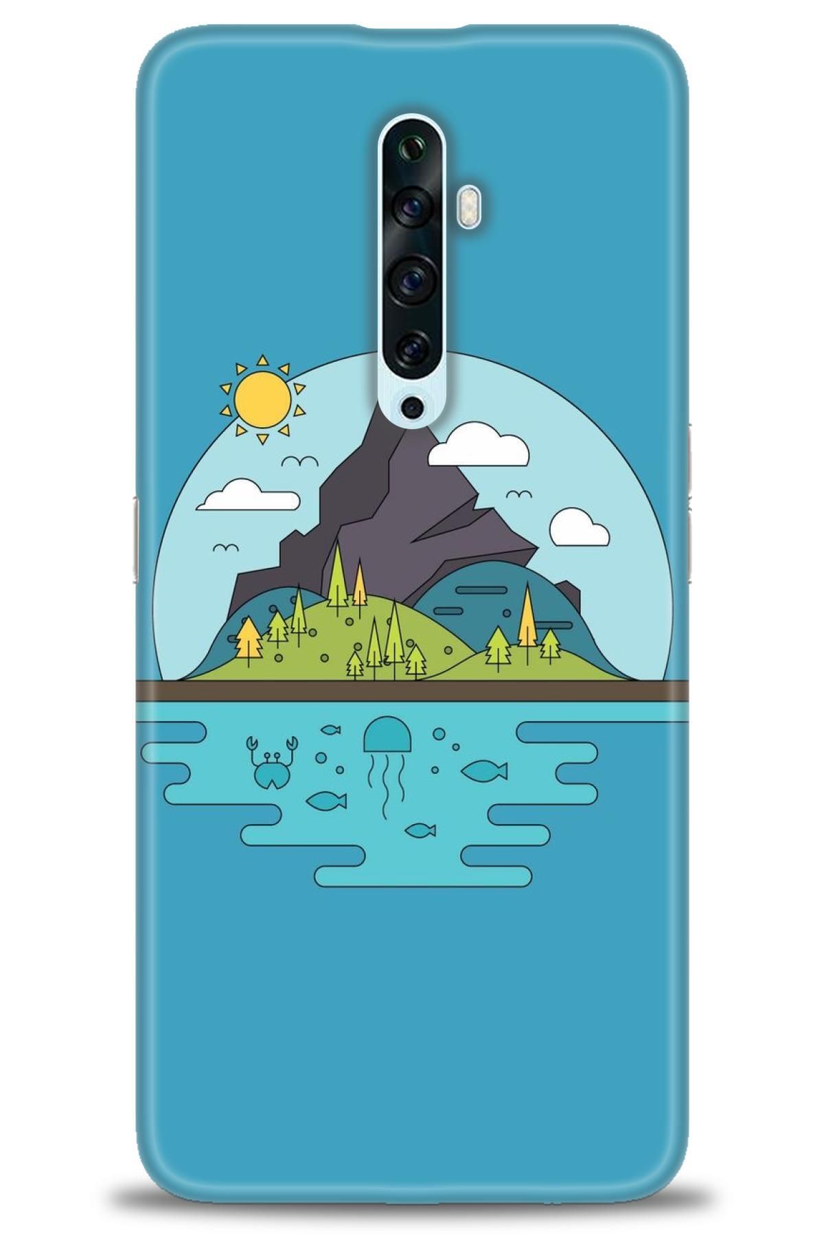 OPPO Reno 2Z İle Tam Uyumlu HD Baskılı Desenli Kılıf - Oppo - 845