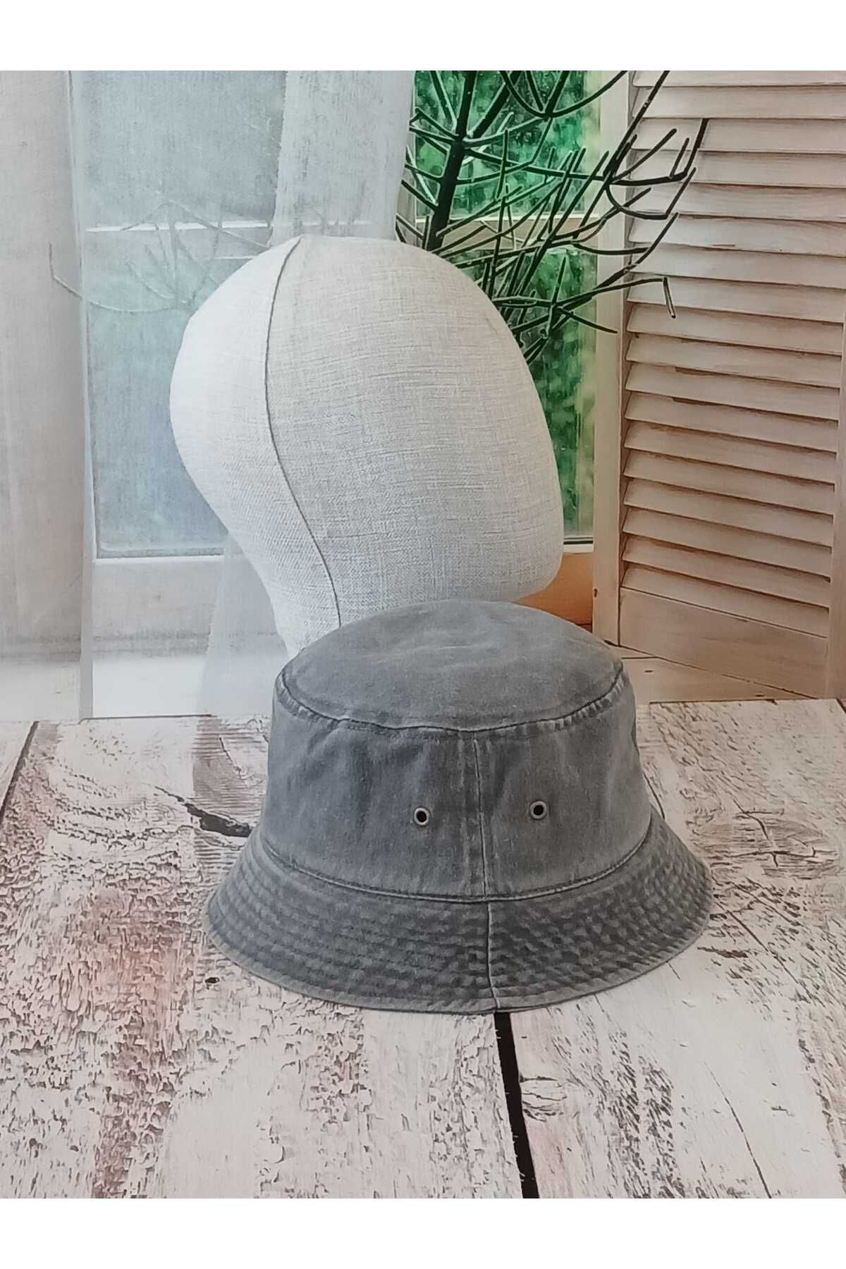 Aydmr Aksesuar Eskitmeli Yıkamalı Bucket Kova Şapka