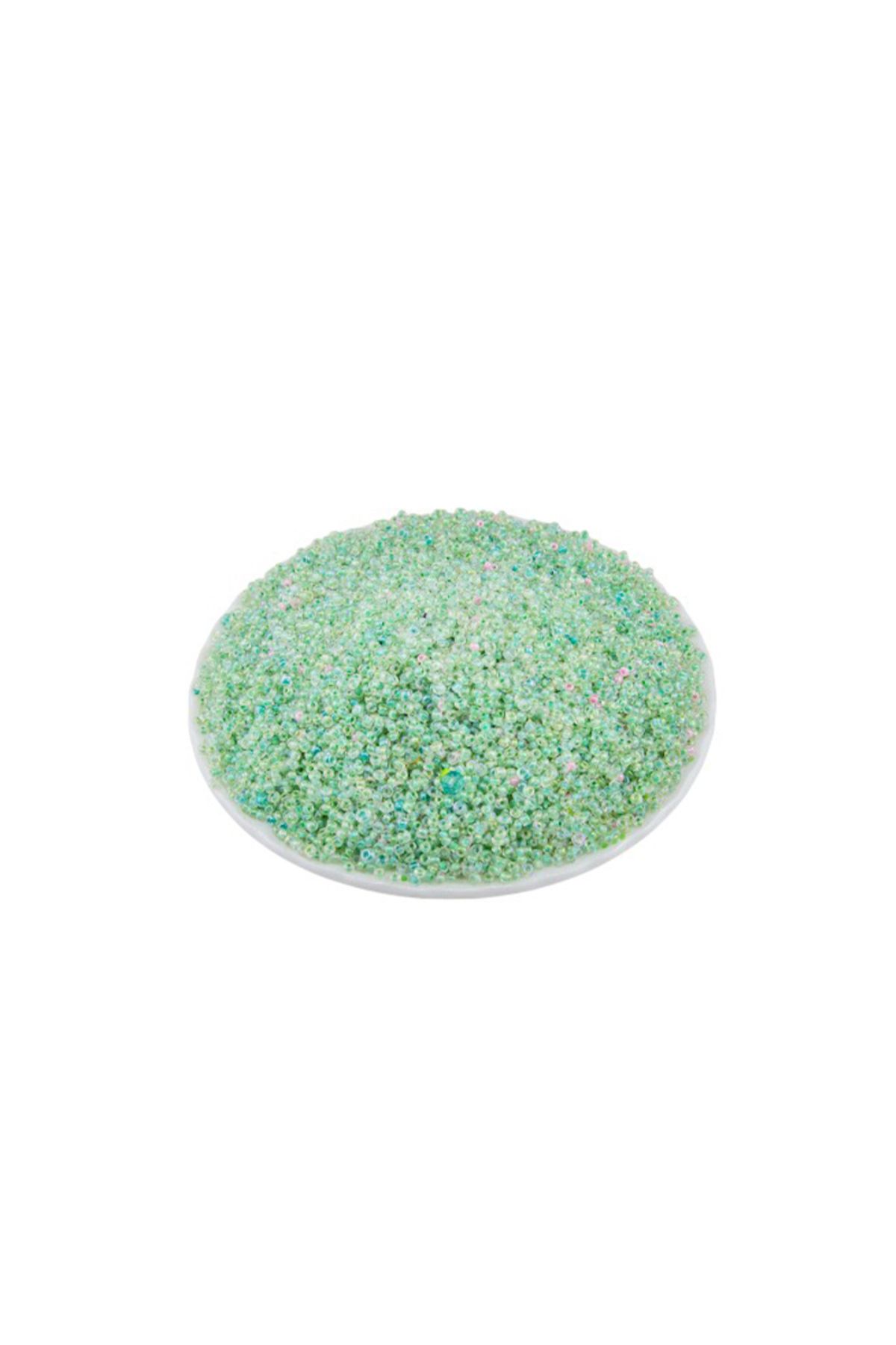 Serhat Aksesuar ve El İşçilik İçten Boyalı Mint (11/0) 2 mm Kum Boncuğu 100 gr