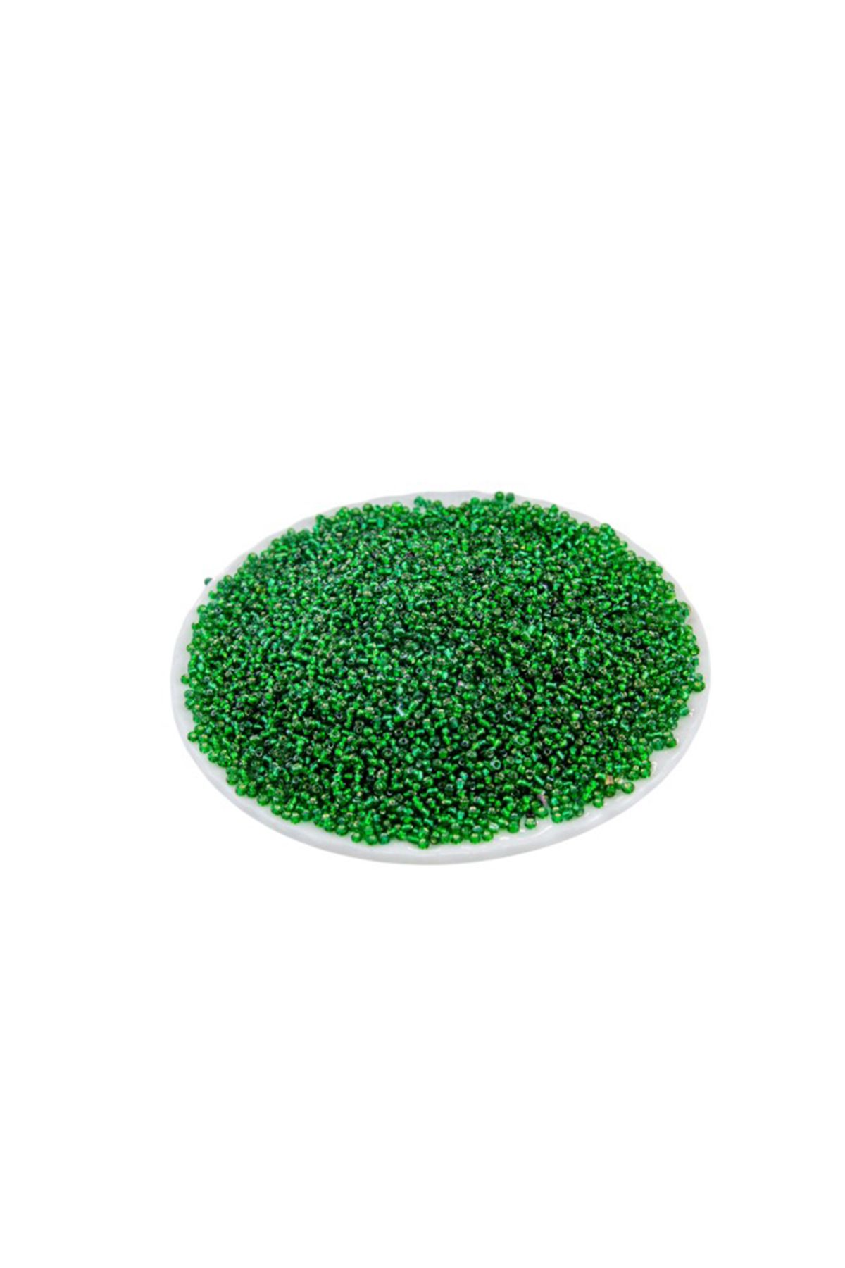 Serhat Aksesuar ve El İşçilik Kristal Yeşil (11/0) 2 mm Kum Boncuğu 100 gr